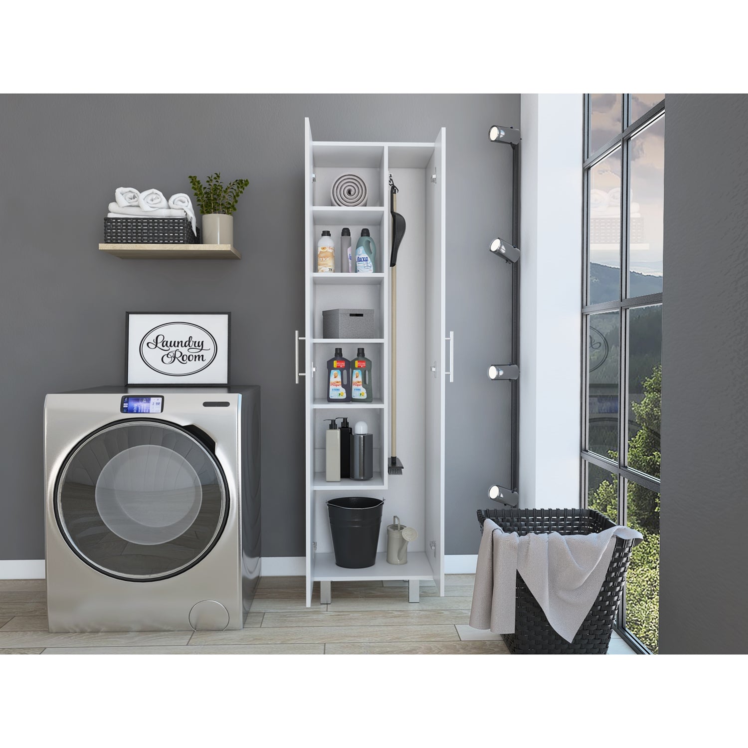 MUEBLE COCINA FMFURNITURE ASEO 2 PUERTAS FM 016B BLANCO - 6