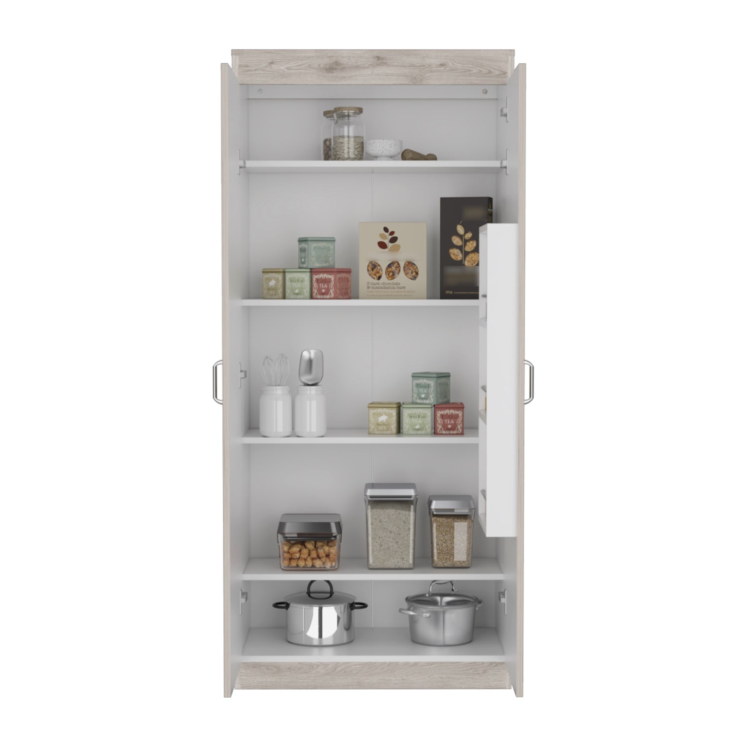 ALACENA FMFURNITURE MUEBLE 2 PUERTAS FM-012C CAFÉ CLARO - 3