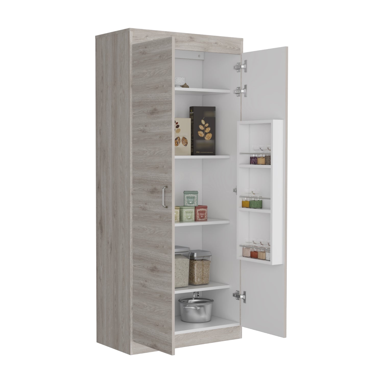 ALACENA FMFURNITURE MUEBLE 2 PUERTAS FM-012C CAFÉ CLARO - 4