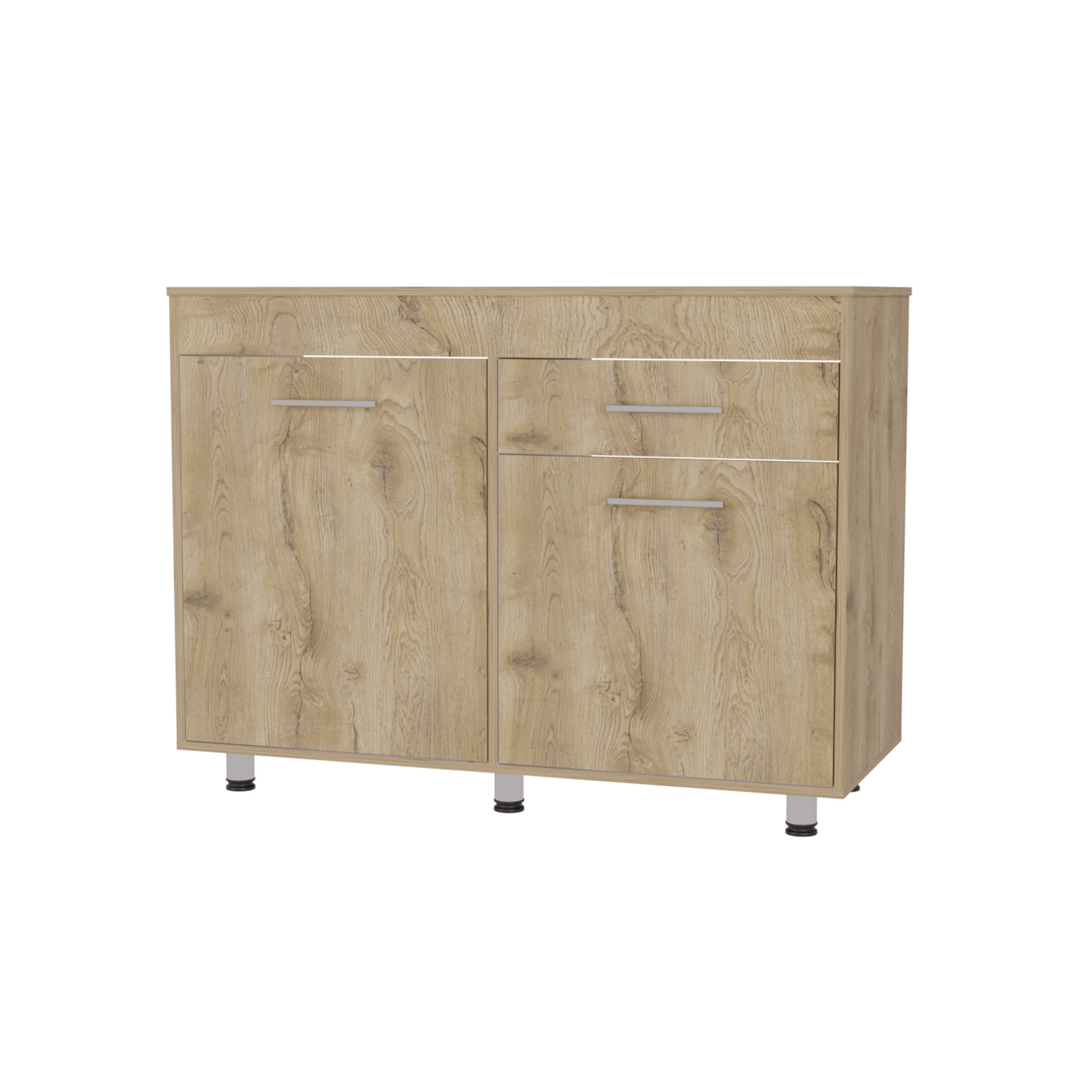 MUEBLE COCINA FMFURNITURE BASE 3 PUERTAS 1 CAJON MEALMINA FM-008C CAFE CLARO - 1