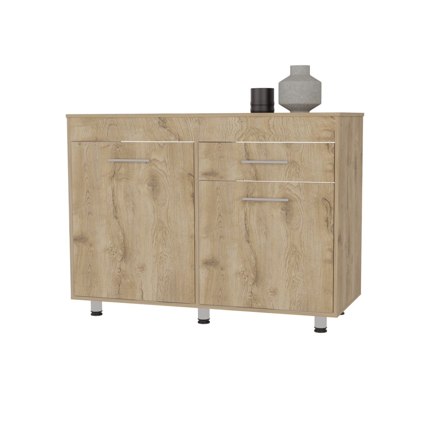 MUEBLE COCINA FMFURNITURE BASE 3 PUERTAS 1 CAJON MEALMINA FM-008C CAFE CLARO - 3
