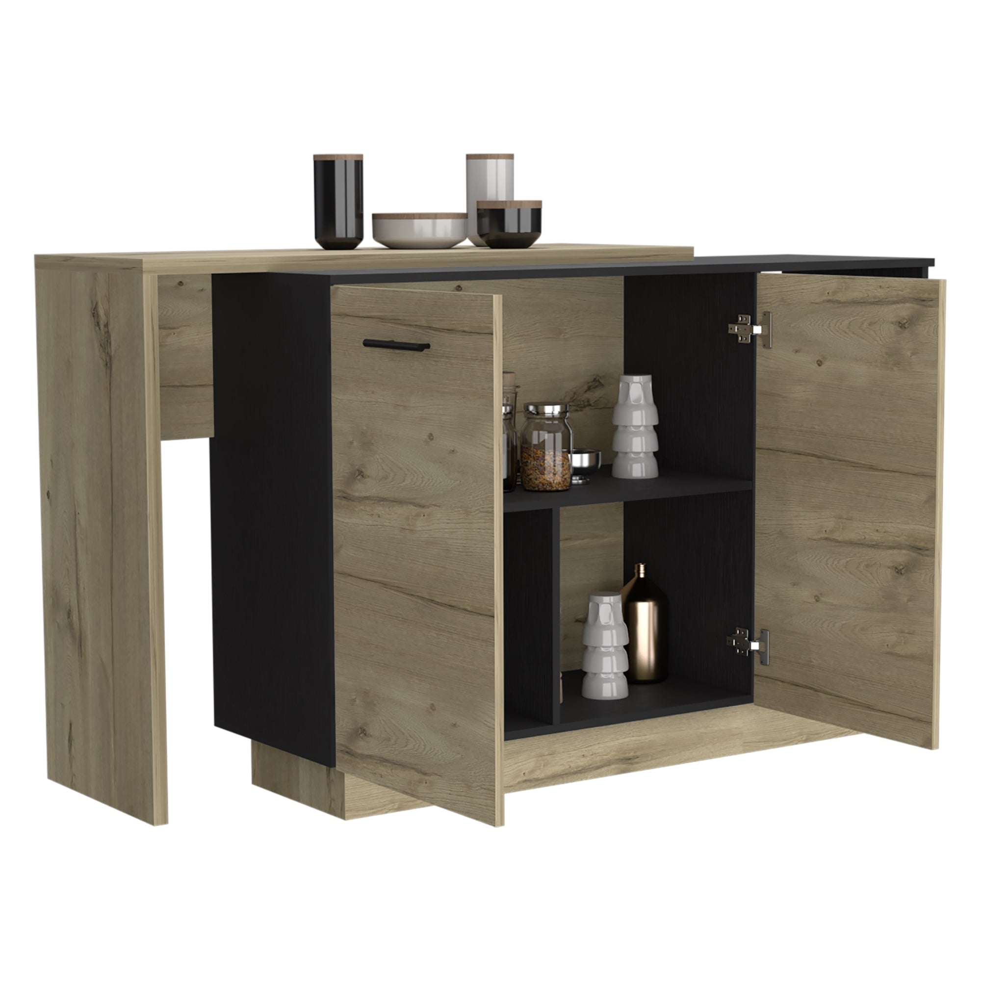 MUEBLE COCINA FMFURNITURE ISLA 2 PUERTAS FM 009C CAFÉ CLARO - 4