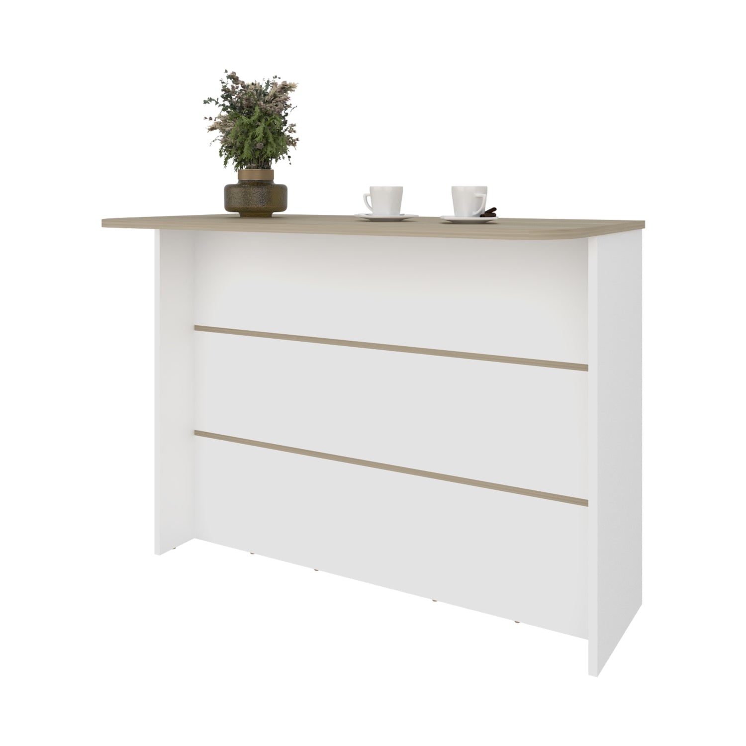 MUEBLE COCINA FMFURNITURE ISLA 120X60X90 CM FM 003B BLANCO - 3