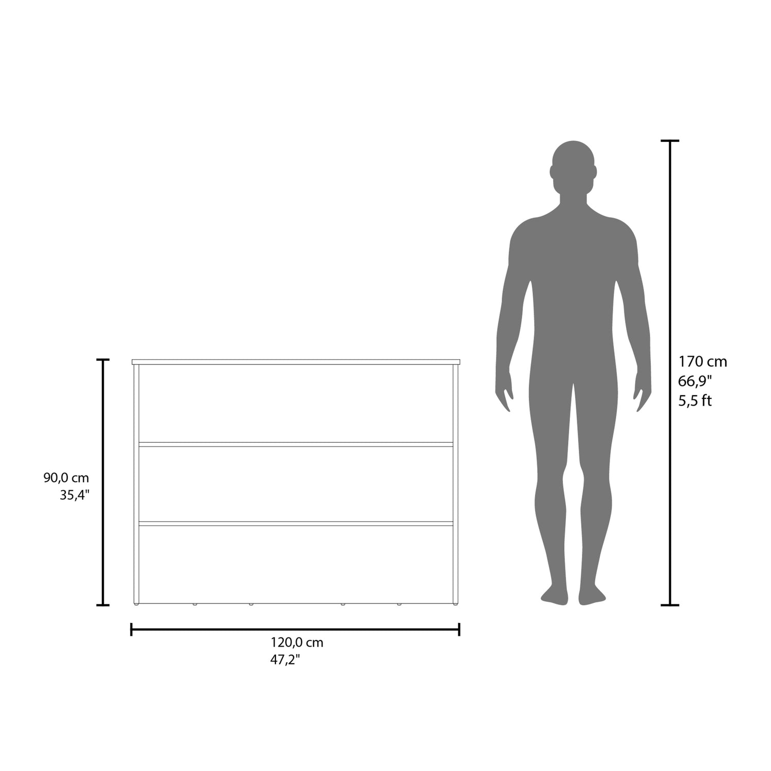 MUEBLE COCINA FMFURNITURE ISLA 120X60X90 CM FM 003B BLANCO - 8