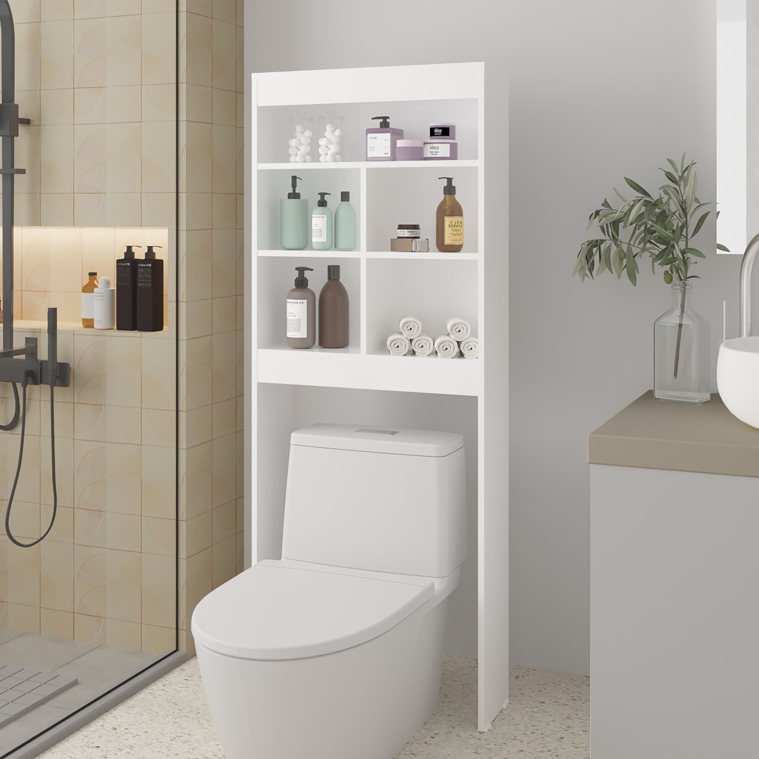 ESTANTE WC 5 REPISAS FM-014B - BLANCO - 5