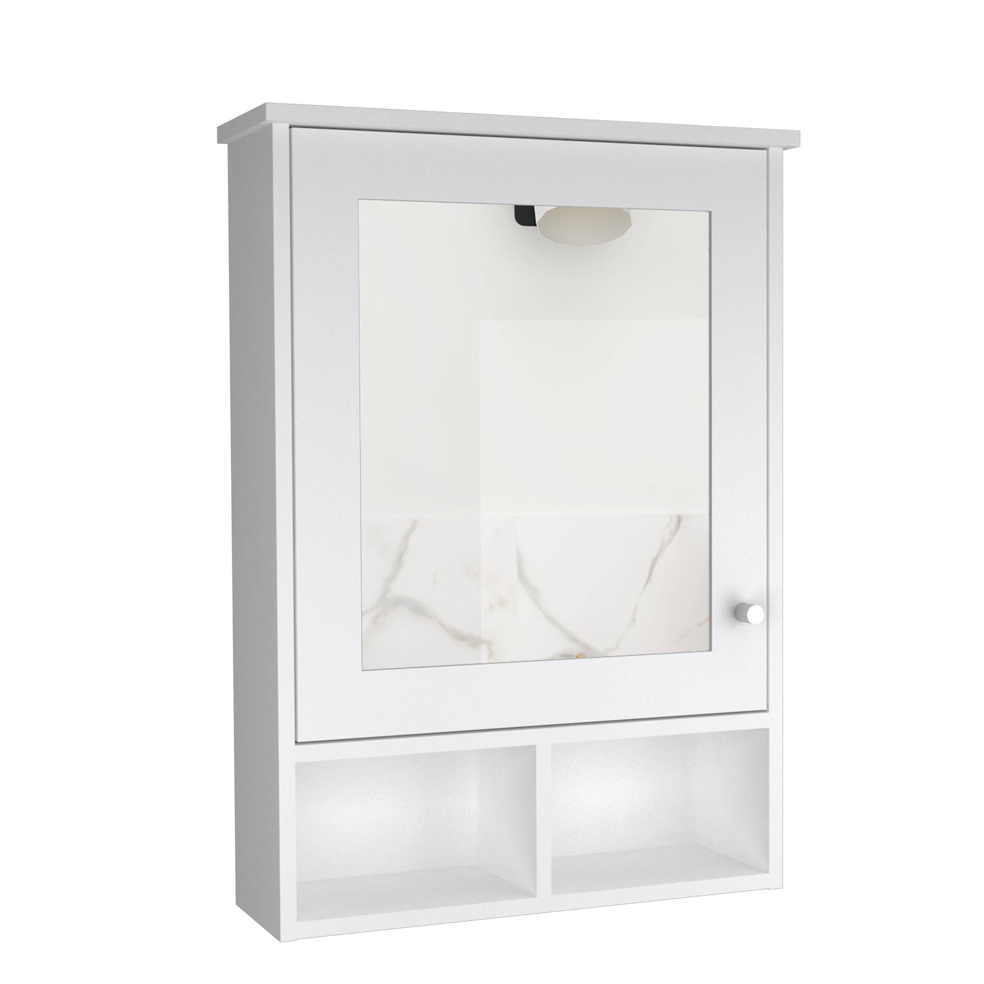 MUEBLE BAÑO FMFURNITURE BOTIQUIN CON ESPEJO 1 PUERTA FM 016B BLANCO - 2