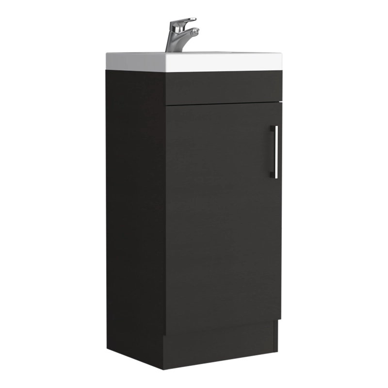 MUEBLE VANITORIO 1 PUERTA FM-005N - NEGRO - 1