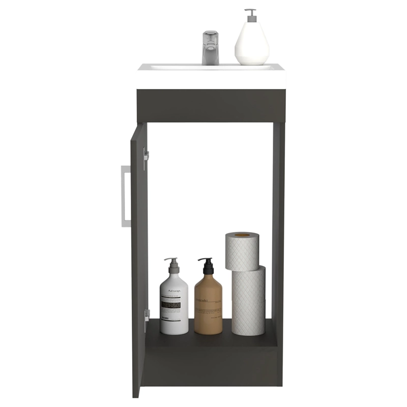 MUEBLE VANITORIO 1 PUERTA FM-005N - NEGRO - 3