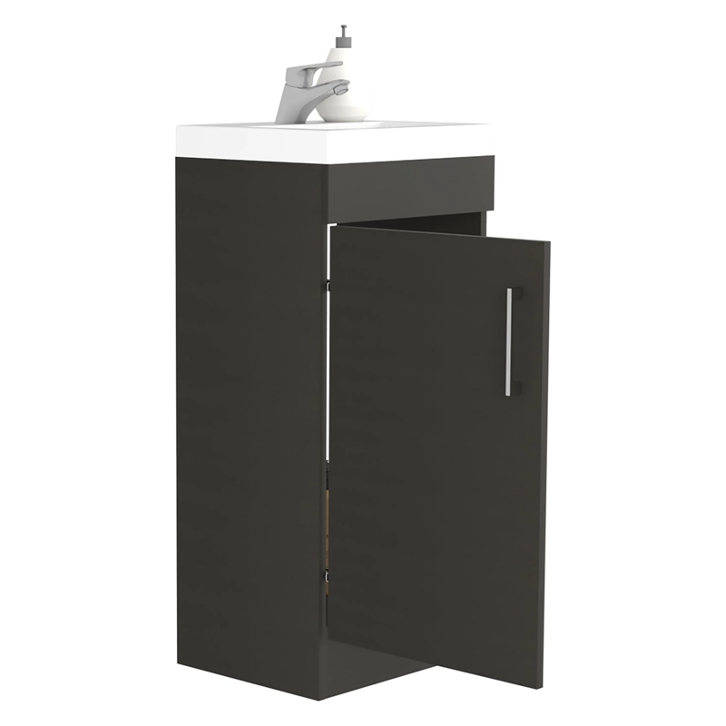 MUEBLE VANITORIO 1 PUERTA FM-005N - NEGRO - 4