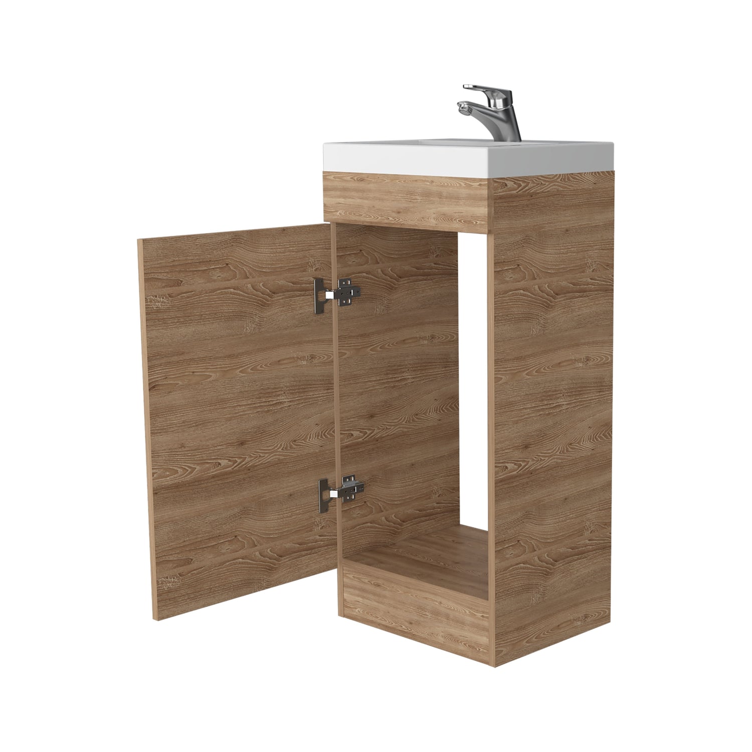 MUEBLE VANITORIO FMFURNITURE 1 PUERTA FM 005C CAFÉ CLARO - 2
