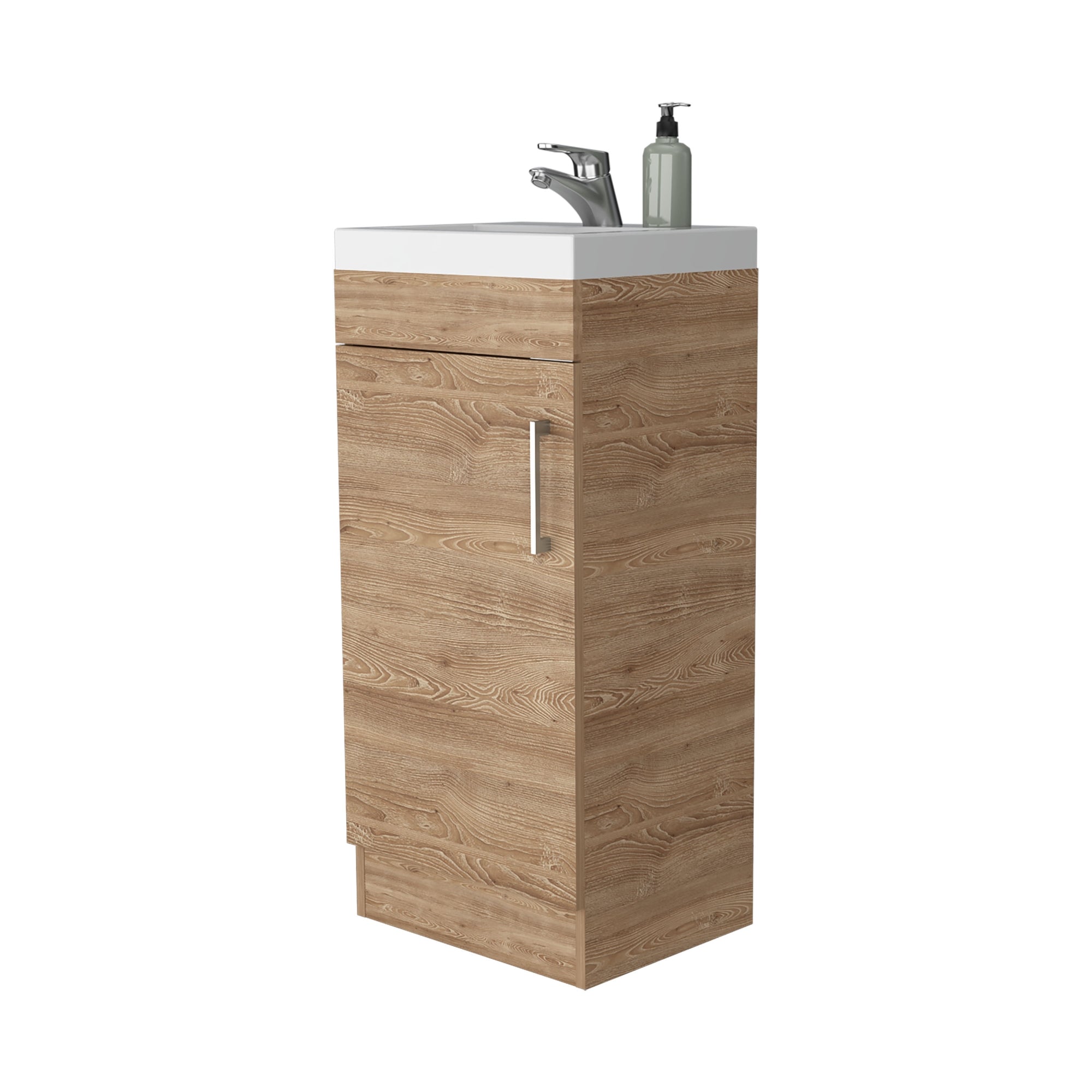 MUEBLE VANITORIO FMFURNITURE 1 PUERTA FM 005C CAFÉ CLARO - 3