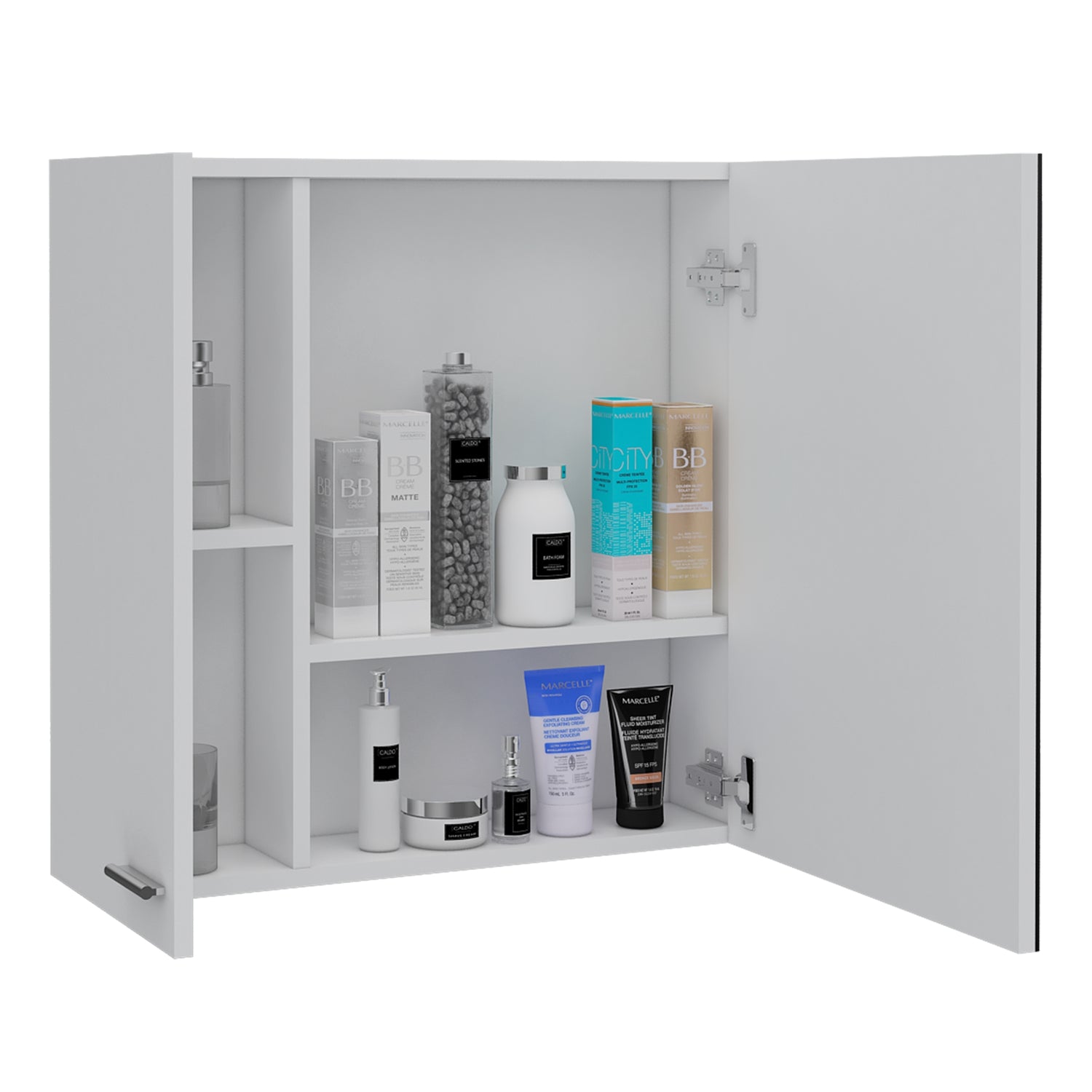 MUEBLE BAÑO FMFURNITURE BOTIQUIN CON ESPEJO 2 PUERTAS FM 015B BLANCO - 4