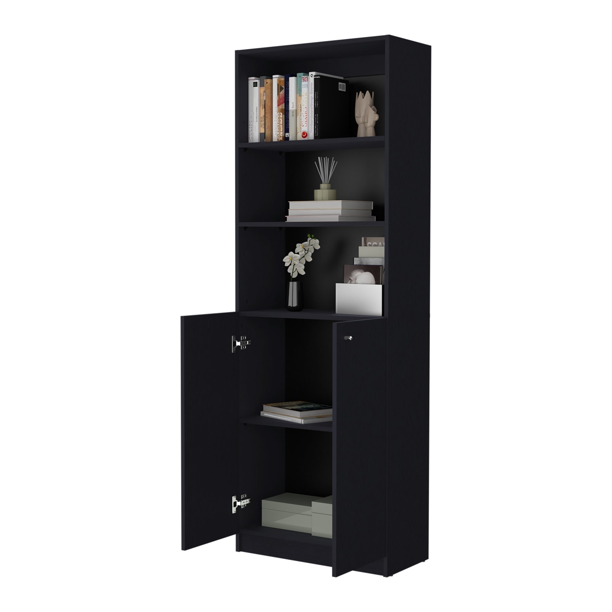 ESTANTE 2 PUERTAS FM-020N NEGRO - 4