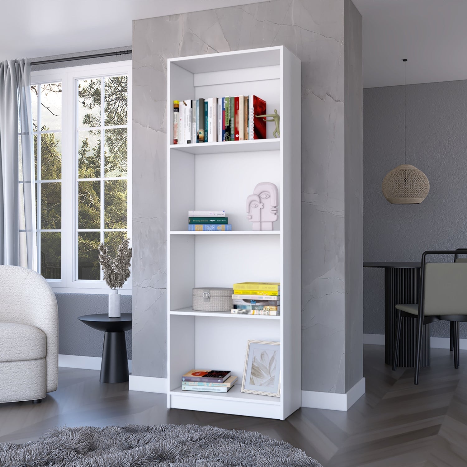 ESTANTE 4 REPISAS FM-017B BLANCO - 4