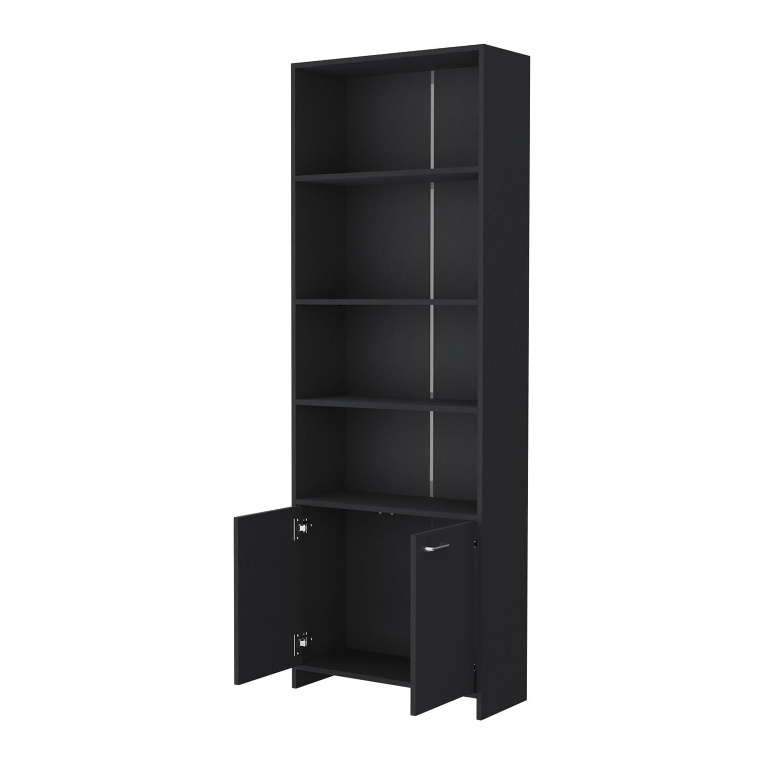 LIBRERO 2 PUERTAS 5 REPISAS FM-016N - NEGRO - 2