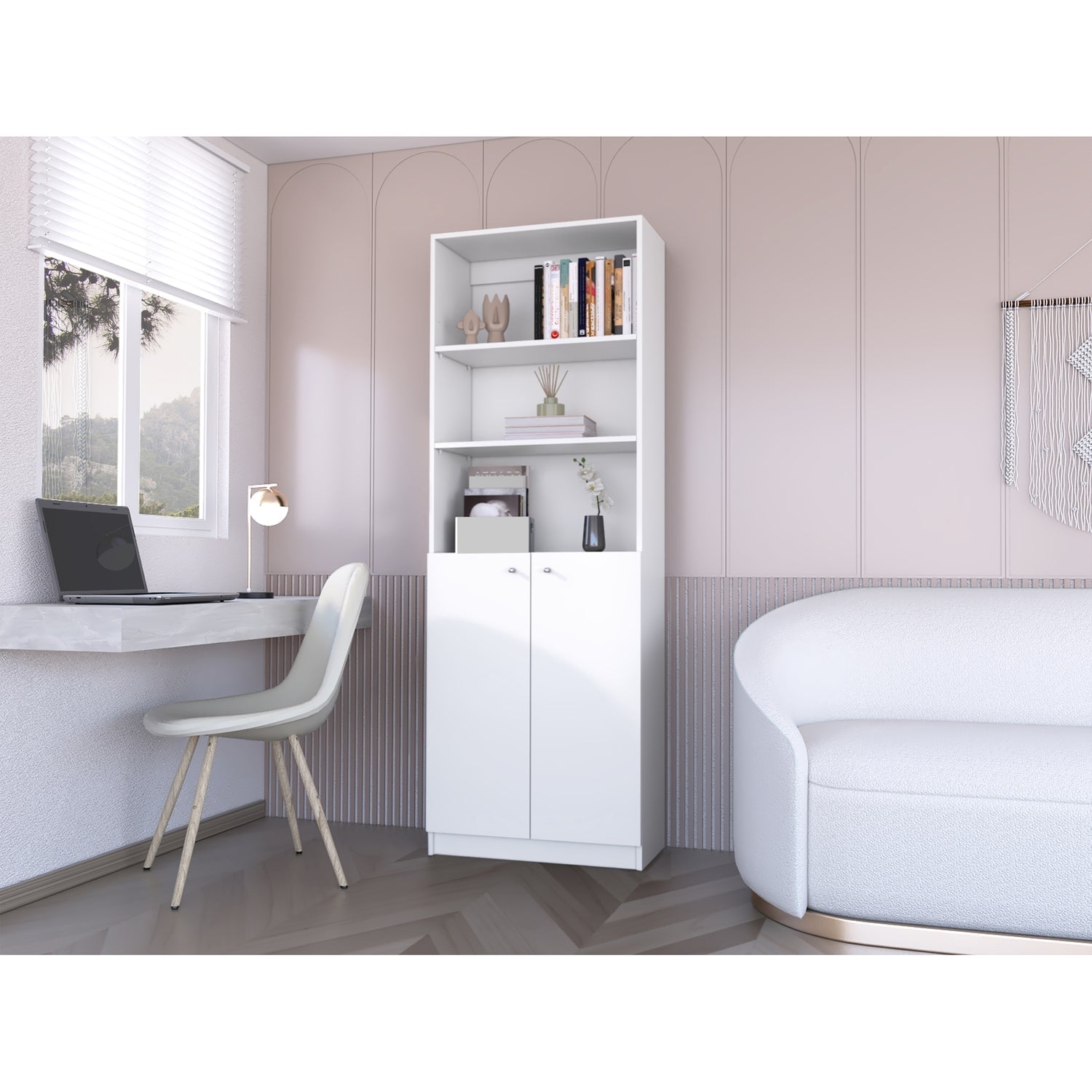 ESTANTE 2 PUERTAS FM-020B BLANCO - 5