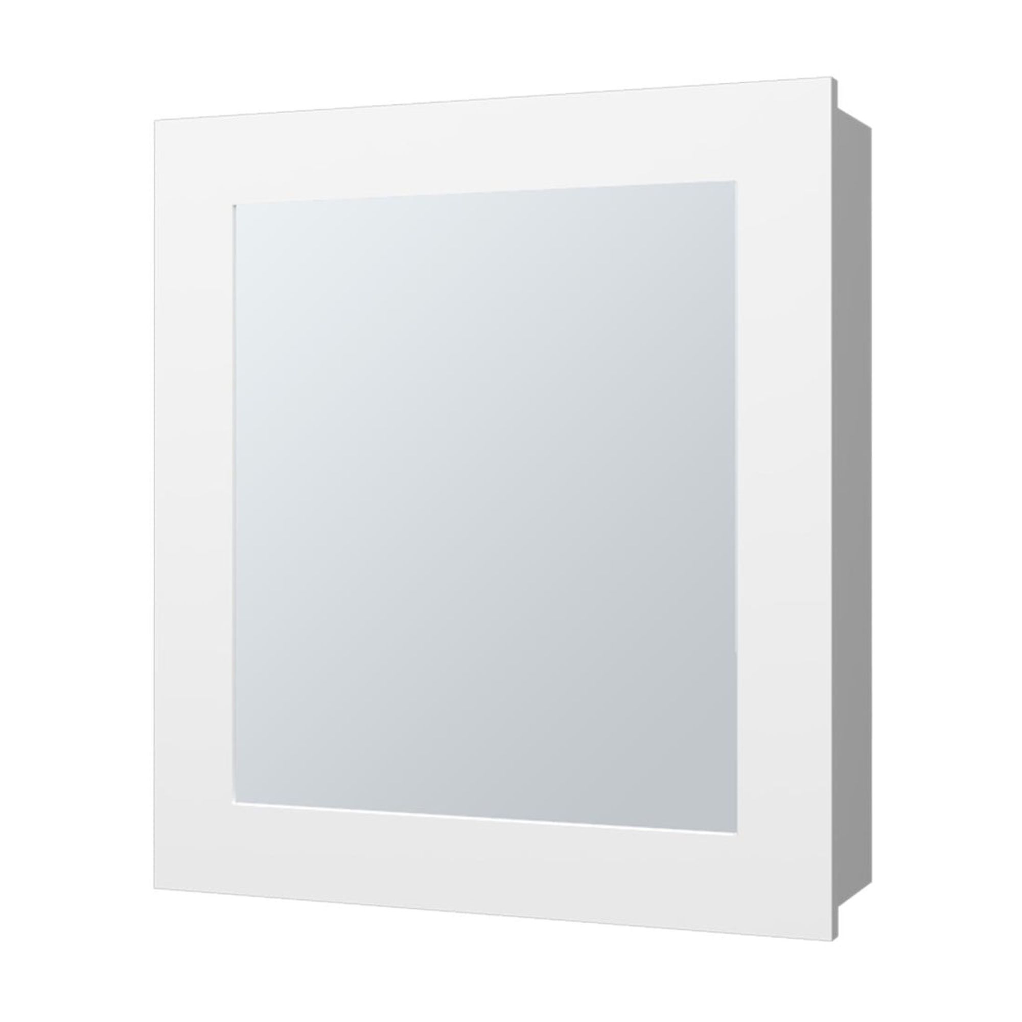 MUEBLE BAÑO FMFURNITURE BOTIQUIN 1 PUERTA CON ESPEJO FM 006B BLANCO - 1