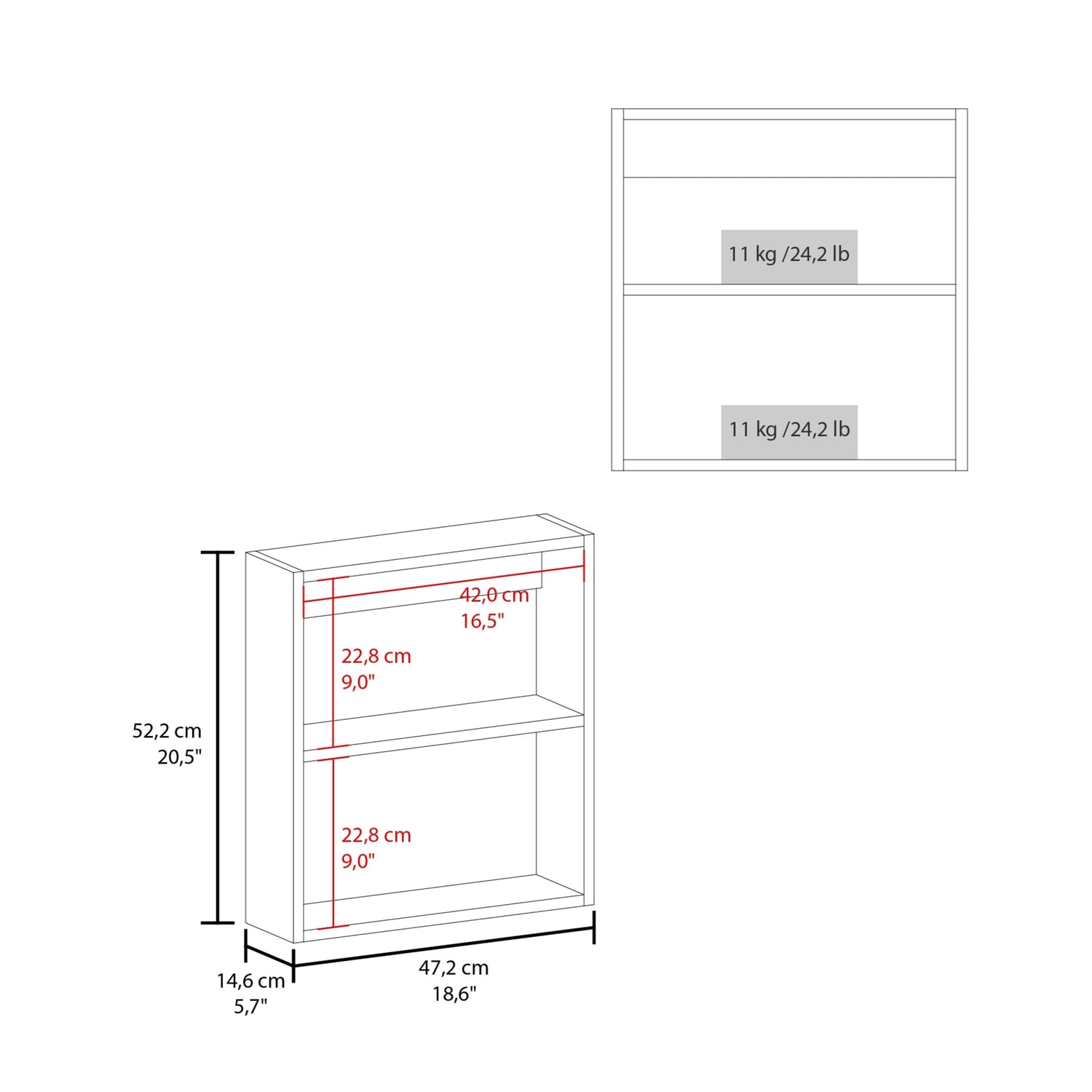 MUEBLE BAÑO FMFURNITURE BOTIQUIN 1 PUERTA CON ESPEJO FM 006B BLANCO - 7