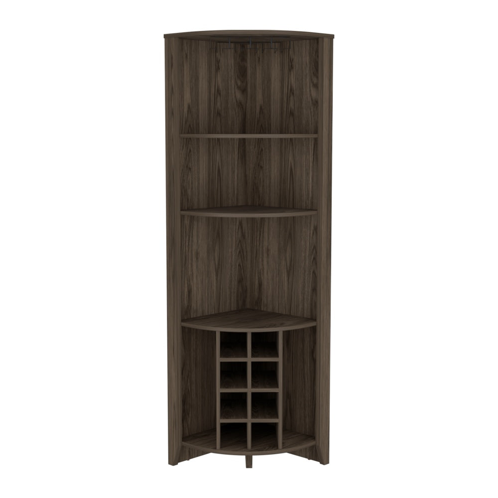 BAR FMFURNITURE ESQUINERO 8 BOTELLEROS Y PORTACOPAS FM 002O CAFE - 1