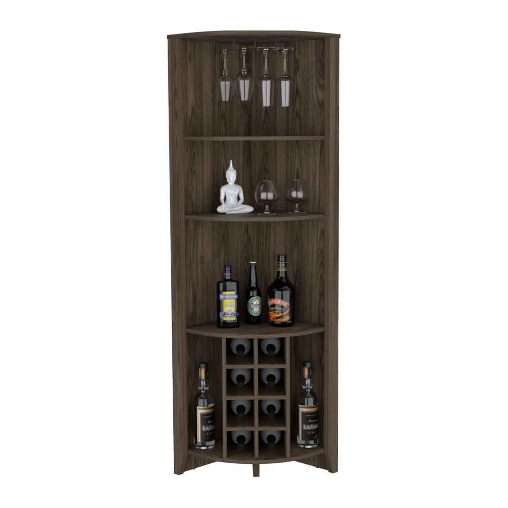 BAR FMFURNITURE ESQUINERO 8 BOTELLEROS Y PORTACOPAS FM 002O CAFE - 3