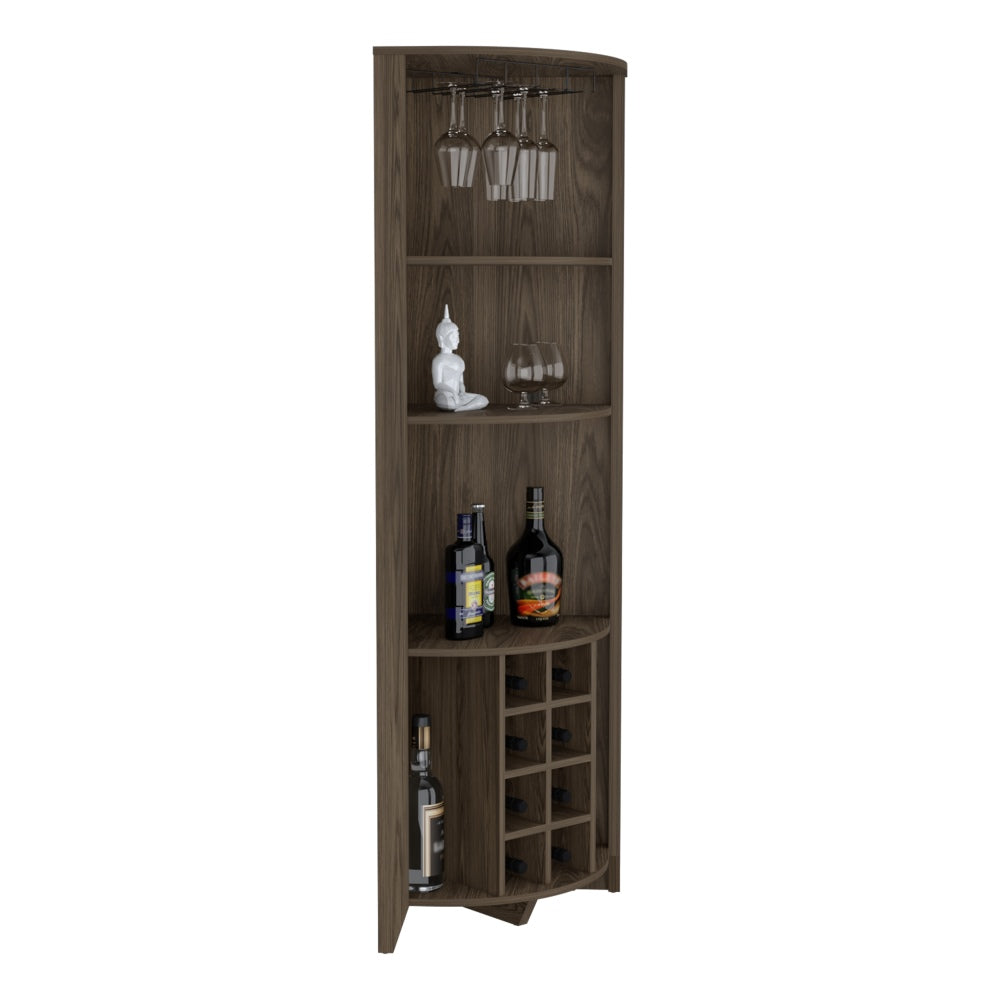 BAR FMFURNITURE ESQUINERO 8 BOTELLEROS Y PORTACOPAS FM 002O CAFE - 4