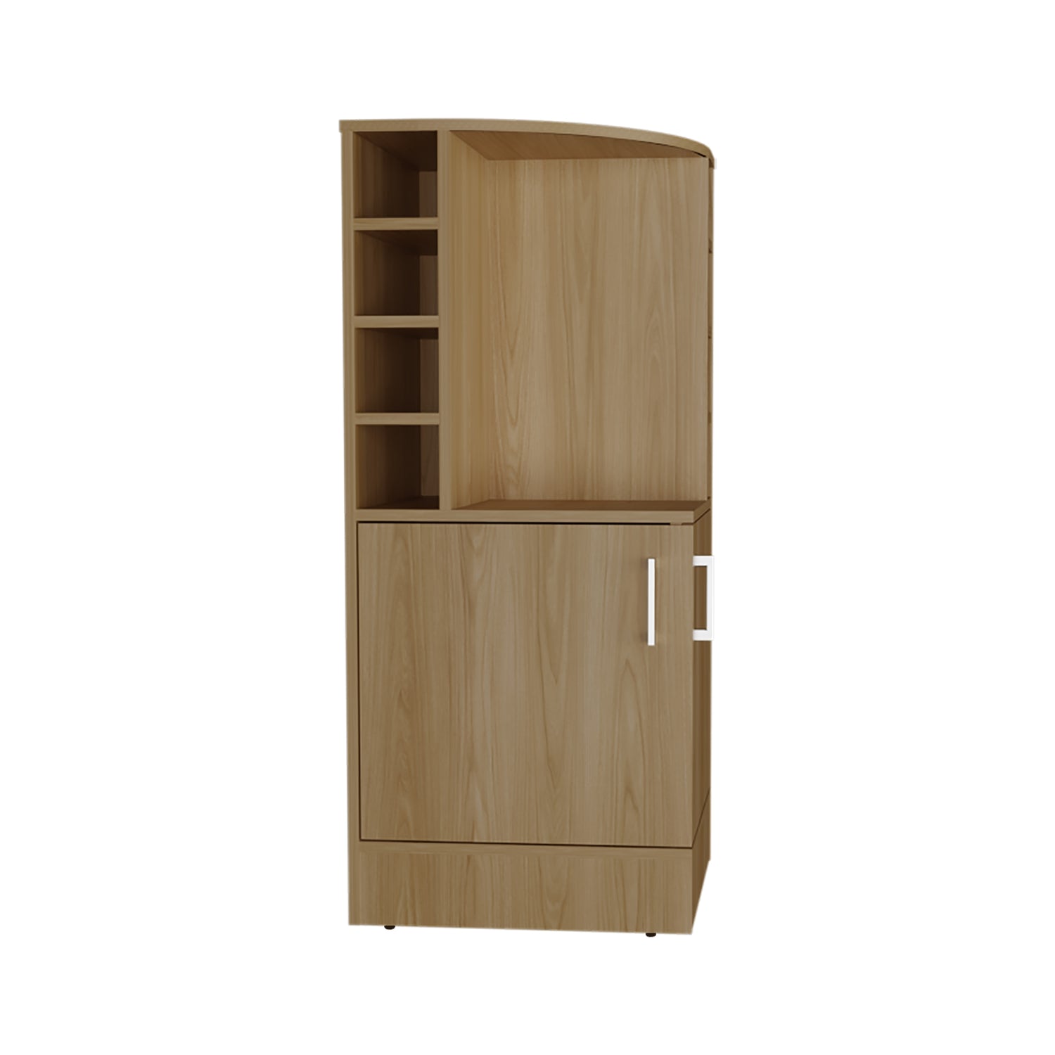 BAR FMFURNITURE ESQUINERO 2 PUERTAS Y PORTA BOTELLAS FM 015C CAFÉ CLARO - 2