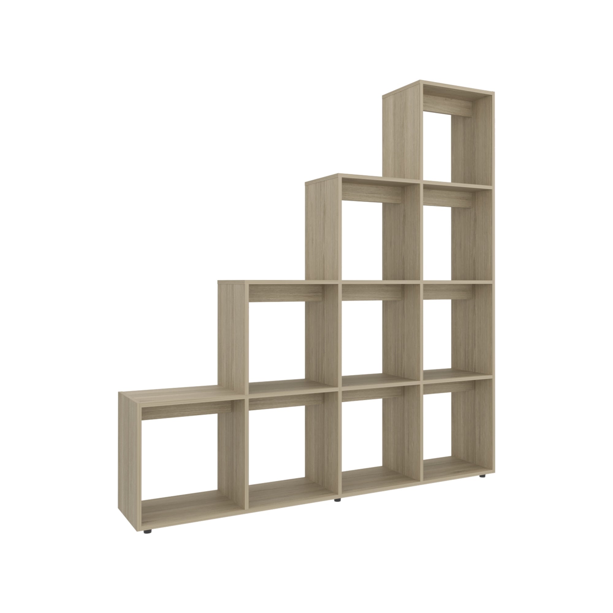 LIBRERO FORMA ESCALERA FM-002C - CAFE CLARO - 1