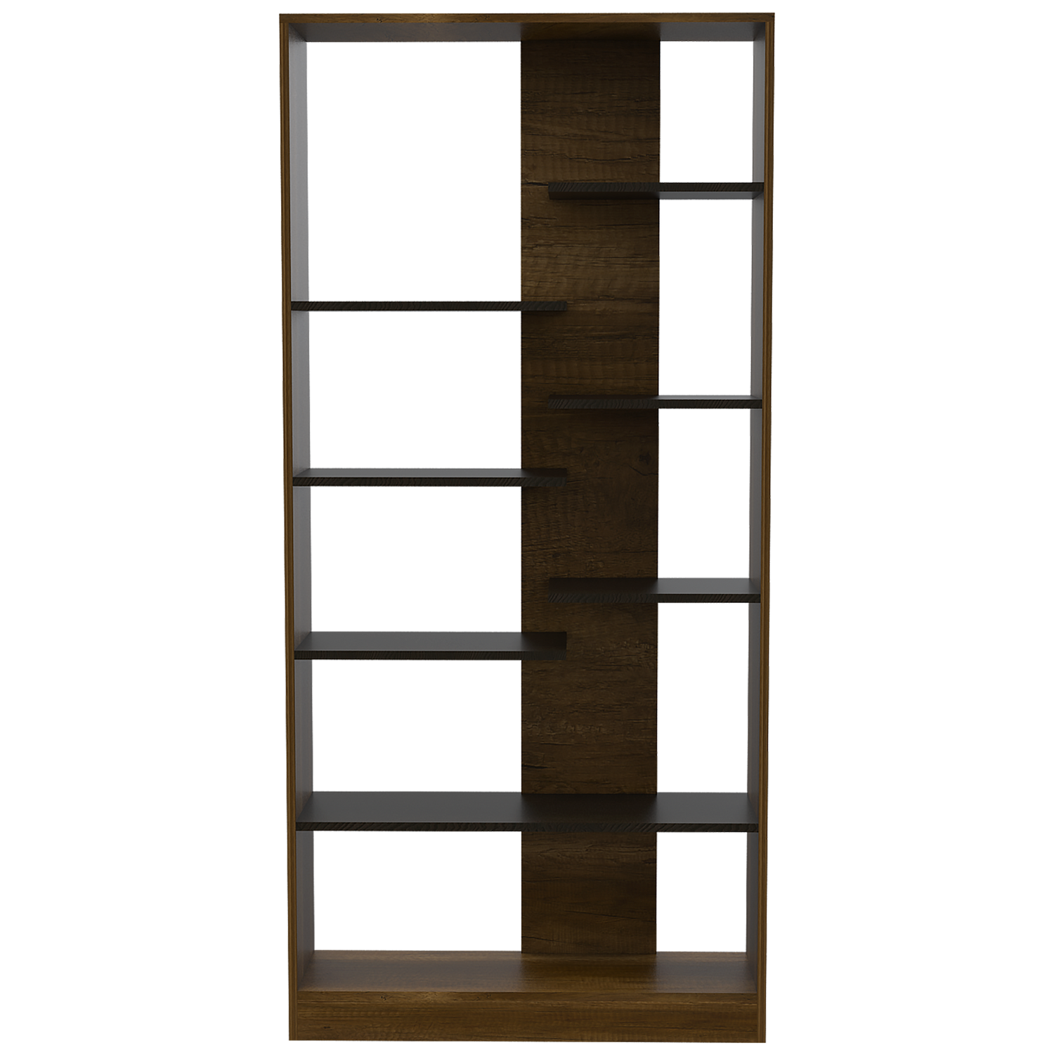 LIBRERO FM-003C - CAFE OSCURO Y NEGRO - 2