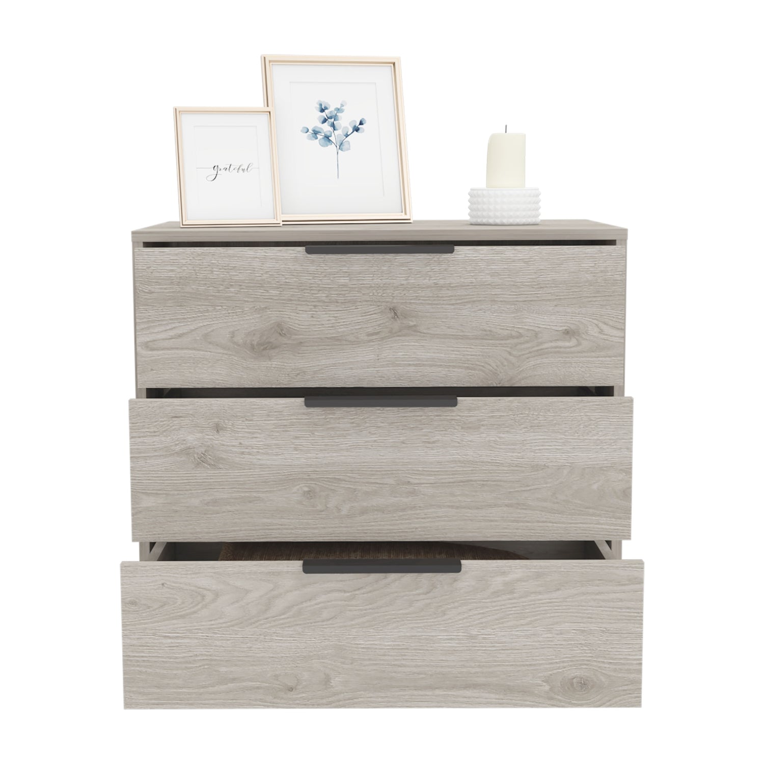COMODA FMFURNITURE 3 CAJONES FM 001C CAFE CLARO - 3