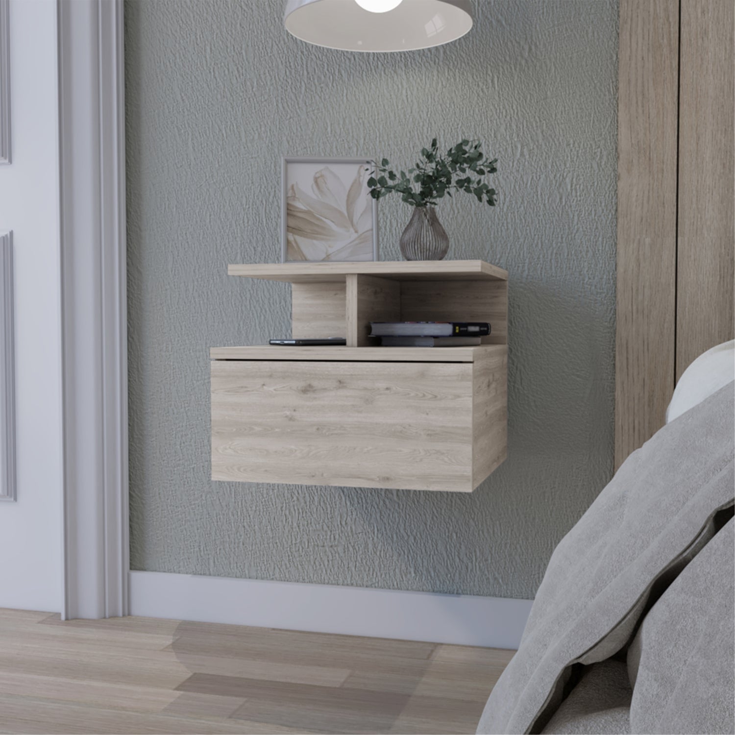 VELADOR FMFURNITURE FLOTANTE 1 CAJÓN FM 007E BEIGE - 5