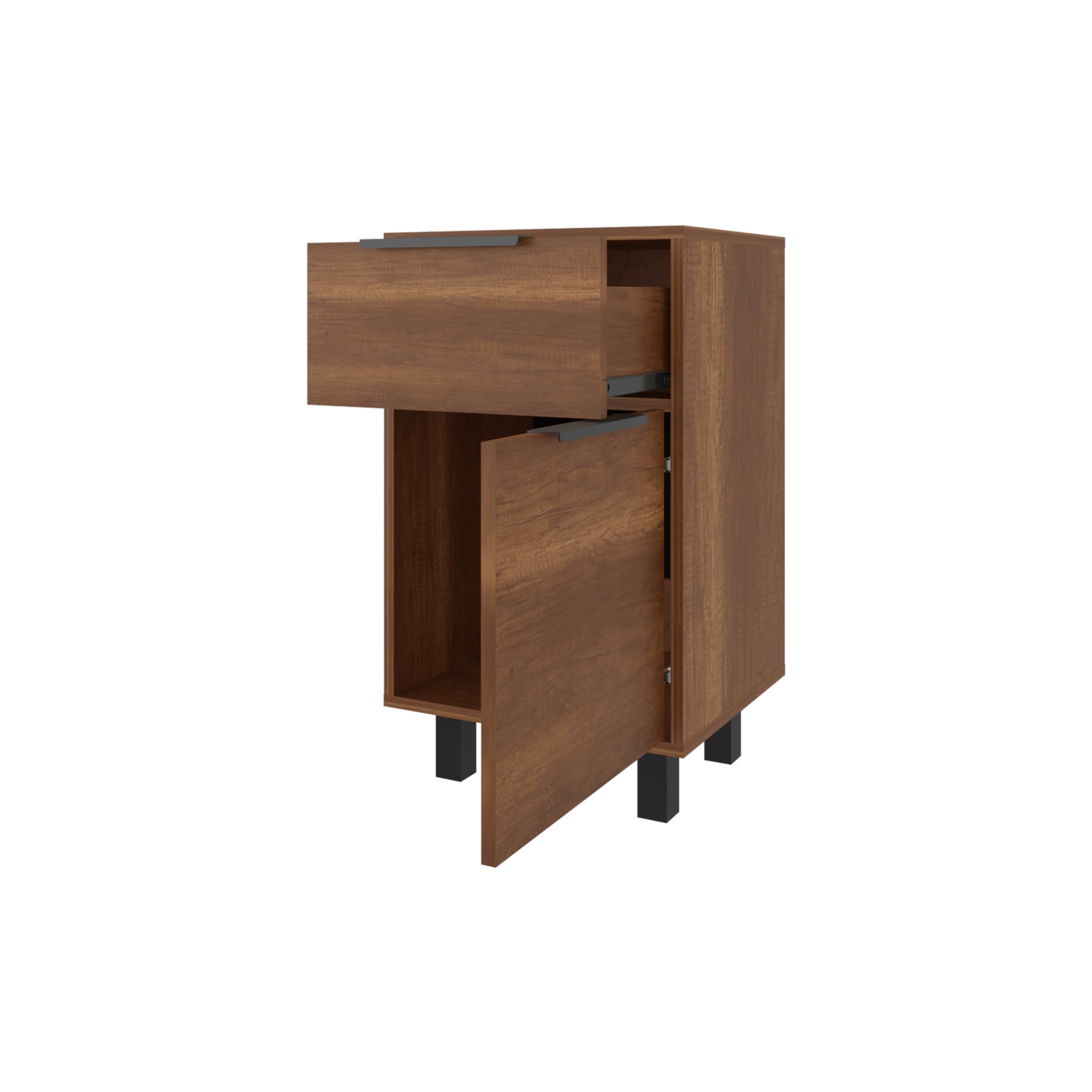 VELADOR FMFURNITURE 1 CAJÓN 1 PUERTA FM 002O CAFÉ OSCURO - 2