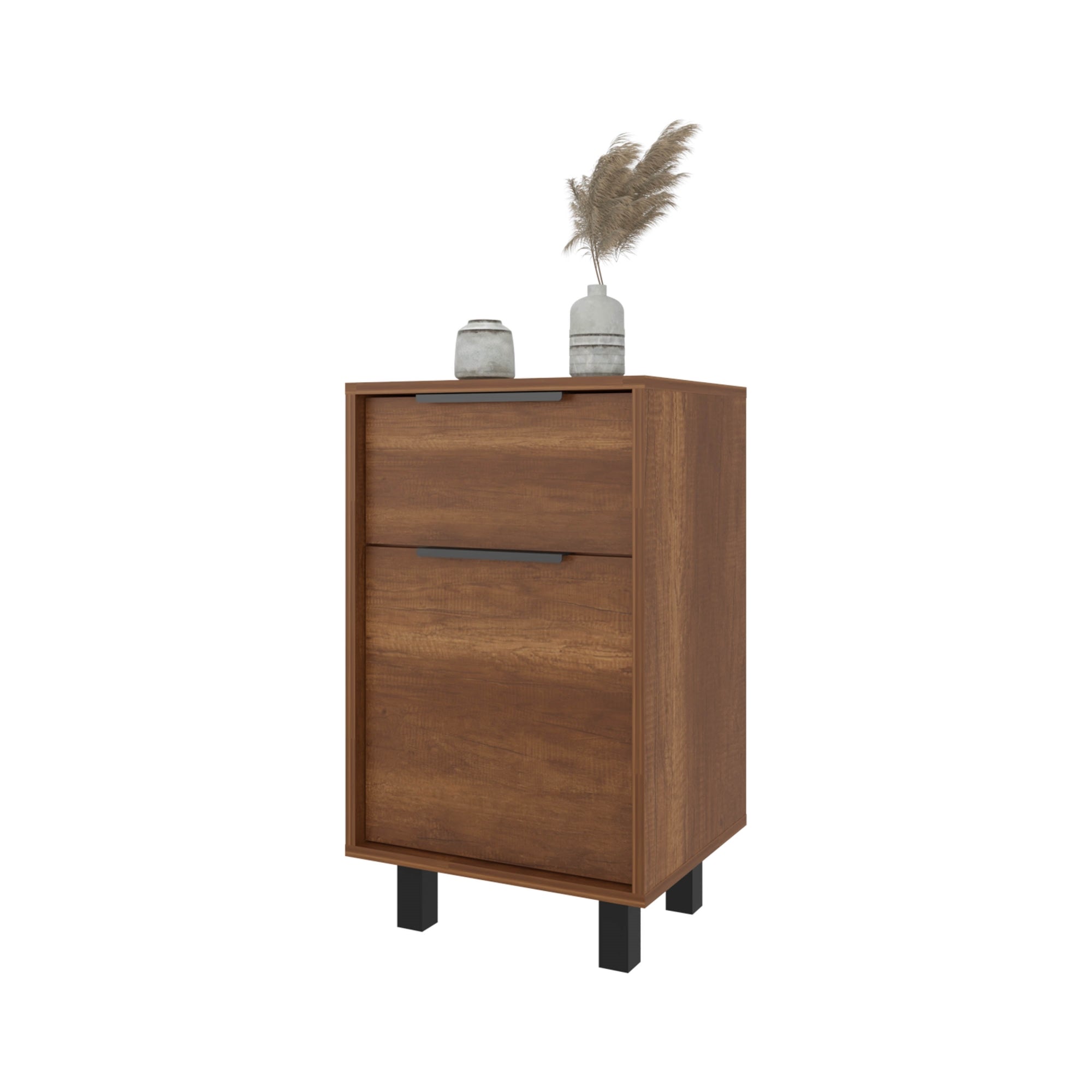 VELADOR FMFURNITURE 1 CAJÓN 1 PUERTA FM 002O CAFÉ OSCURO - 3
