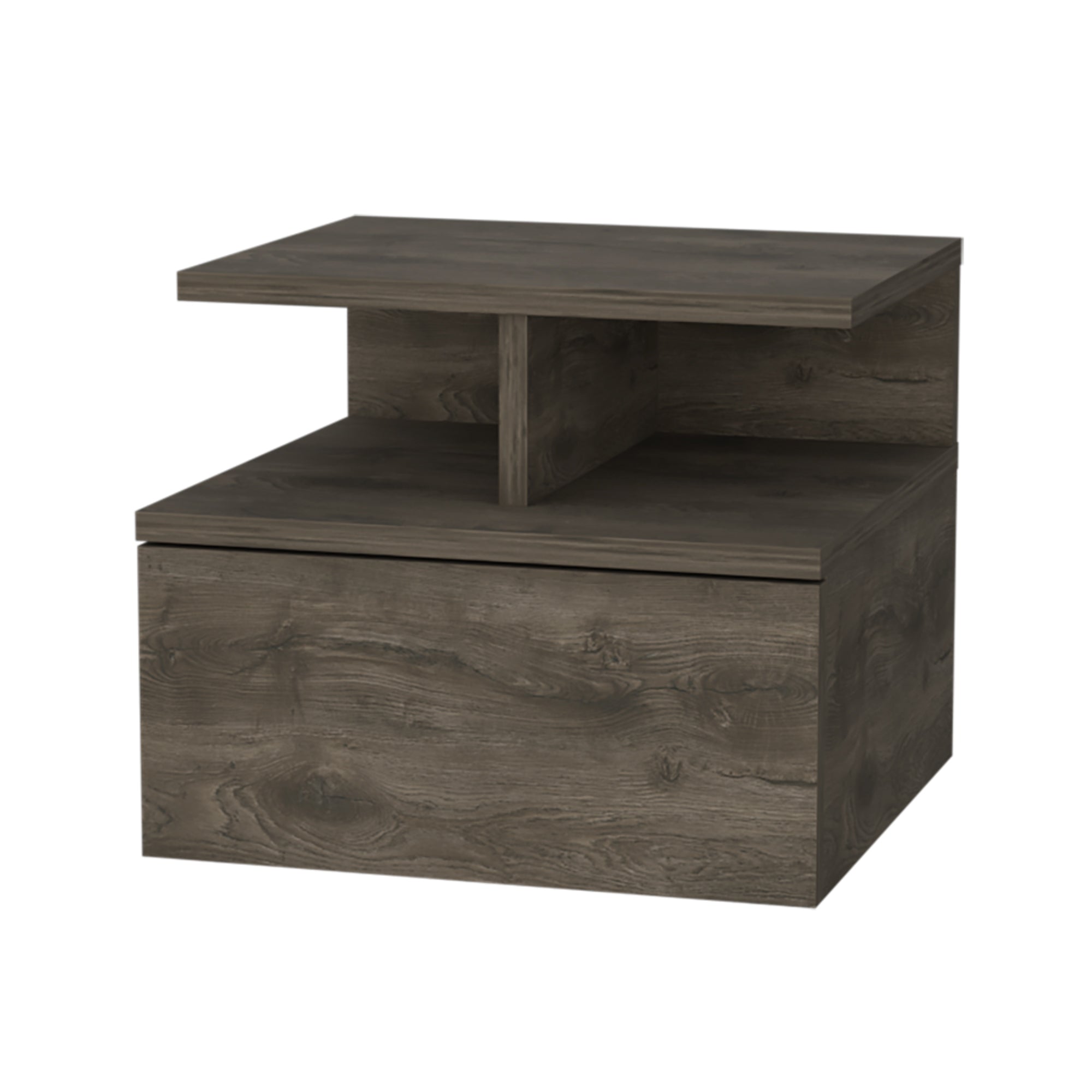 VELADOR FMFURNITURE FLOTANTE 1 CAJÓN FM 007O CAFÉ OSCURO - 1