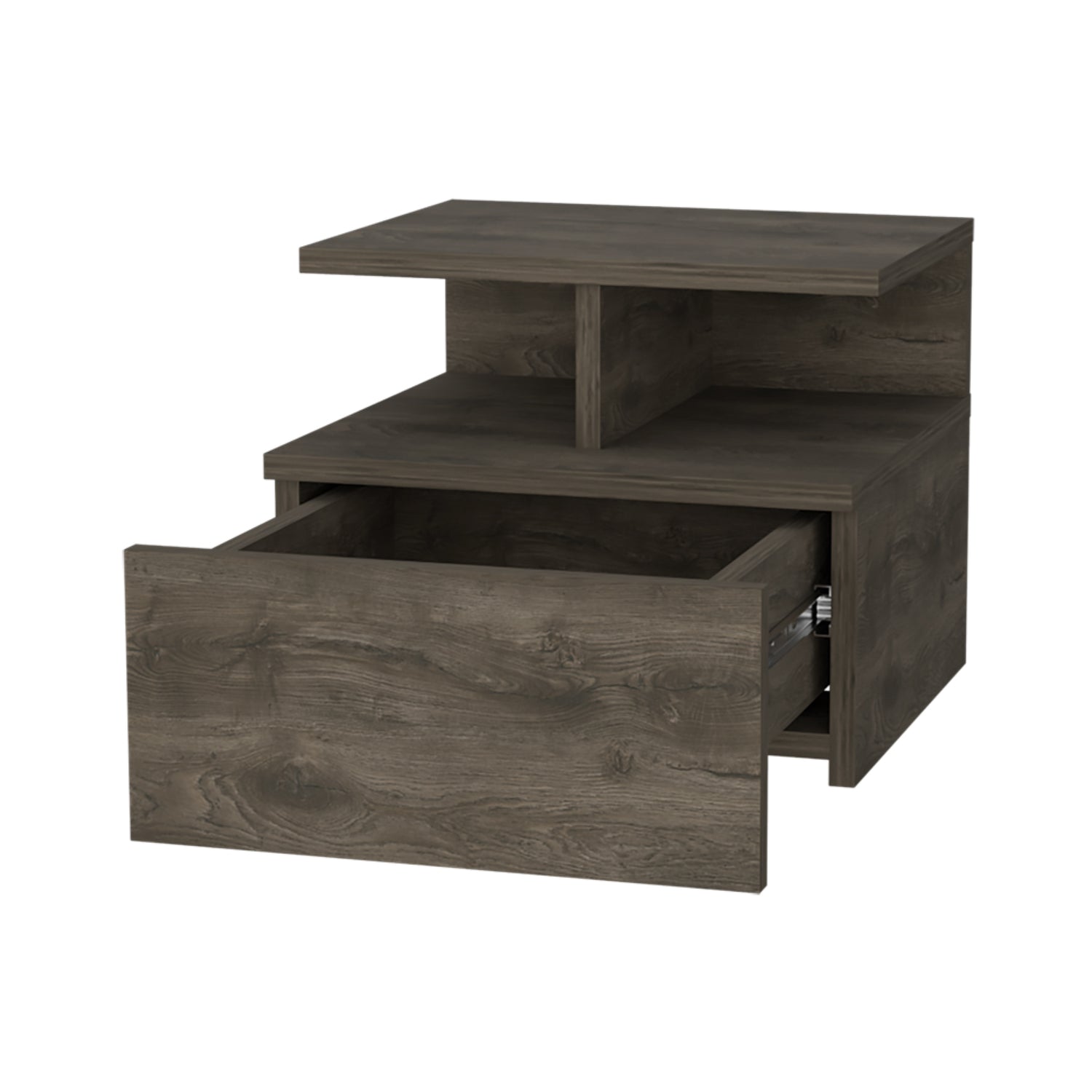 VELADOR FMFURNITURE FLOTANTE 1 CAJÓN FM 007O CAFÉ OSCURO - 2