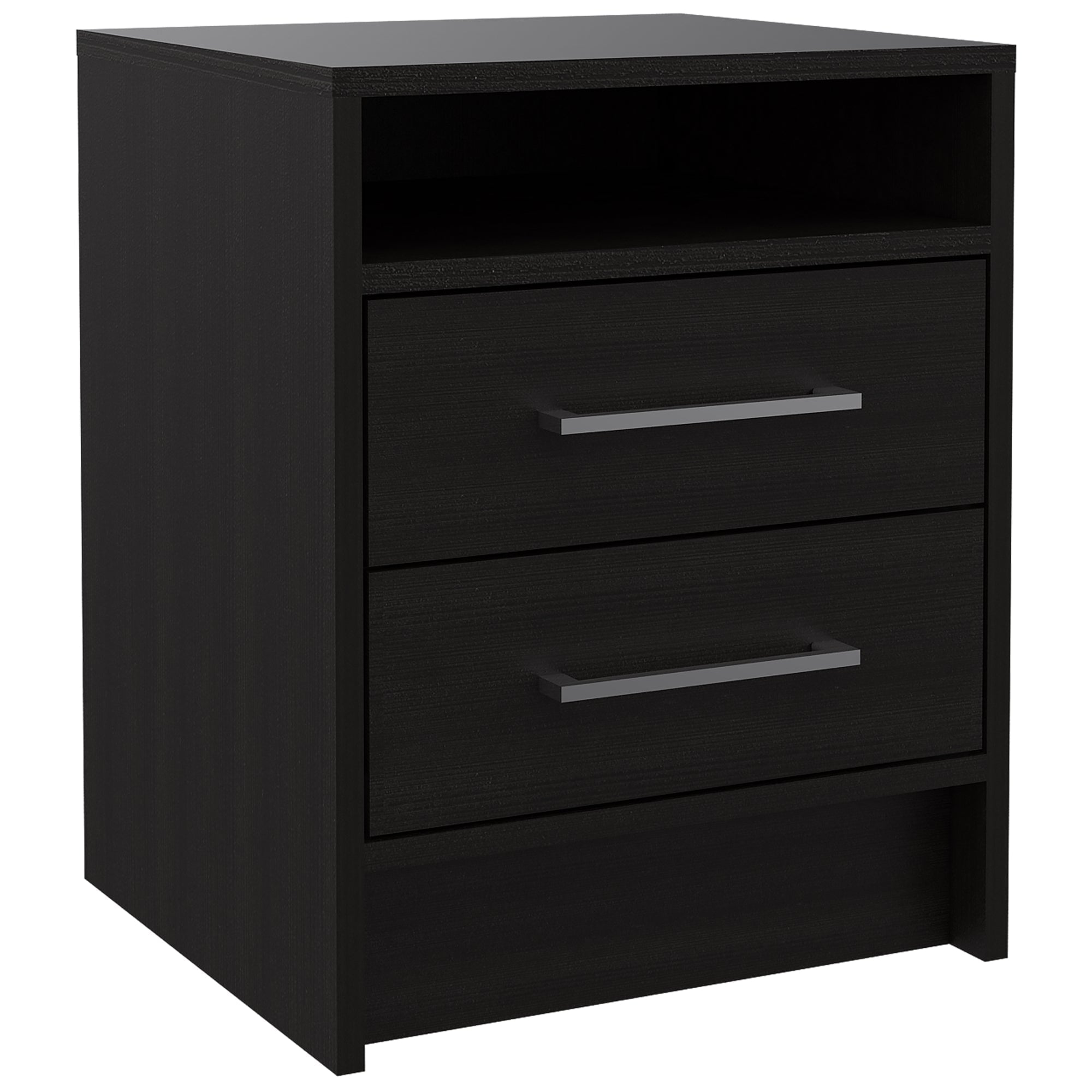 VELADOR FMFURNITURE 2 CAJONES FM 019N NEGRO - 1