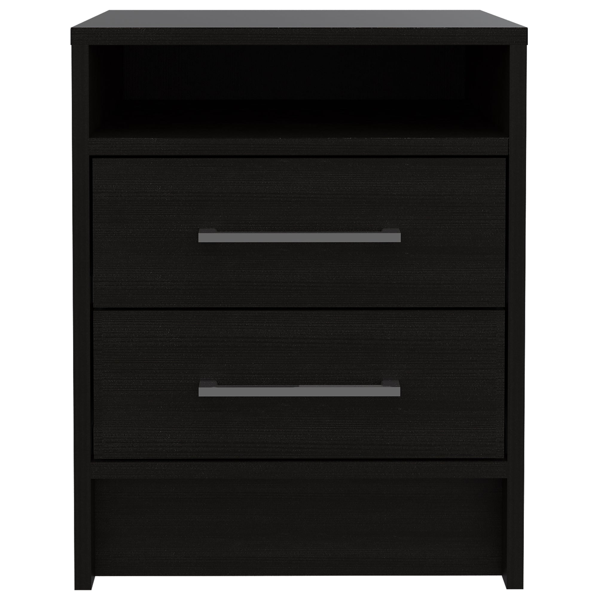 VELADOR FMFURNITURE 2 CAJONES FM 019N NEGRO - 2