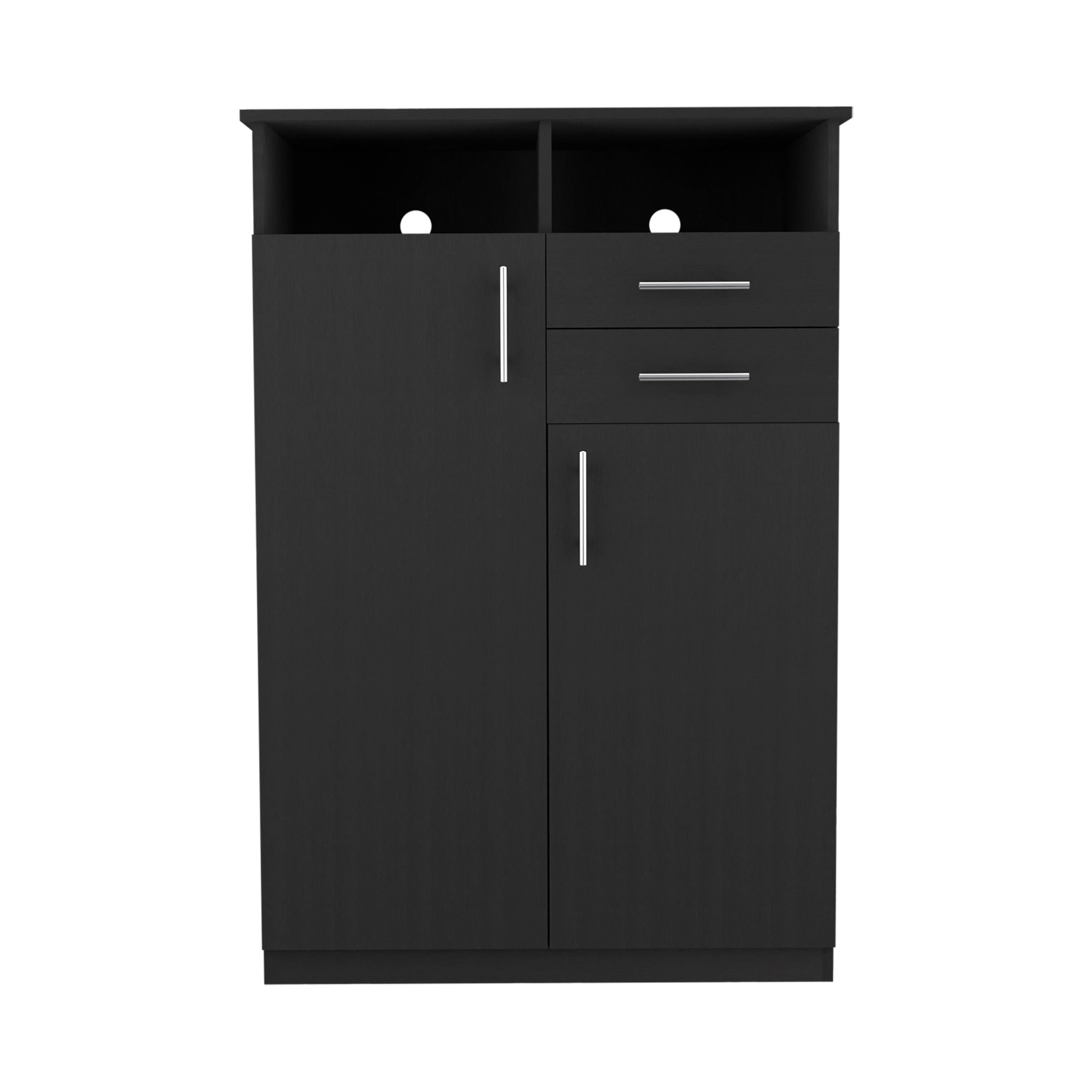 CLOSET FMFURNITURE 2 PUERTAS 2 CAJONES FM 022N NEGRO - 2