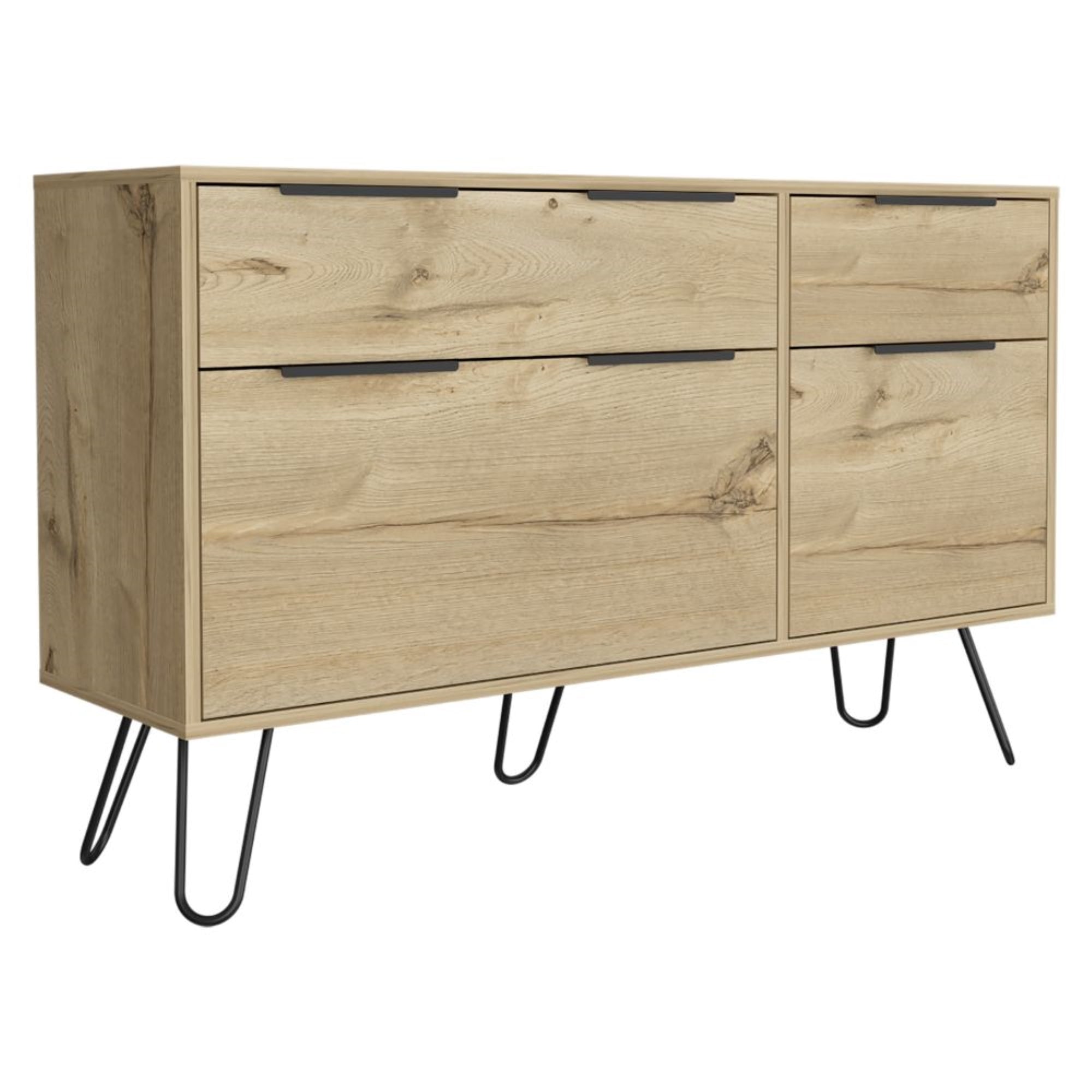 COMODA FMFURNITURE 4 CAJONES FM 006C CAFE CLARO - 1