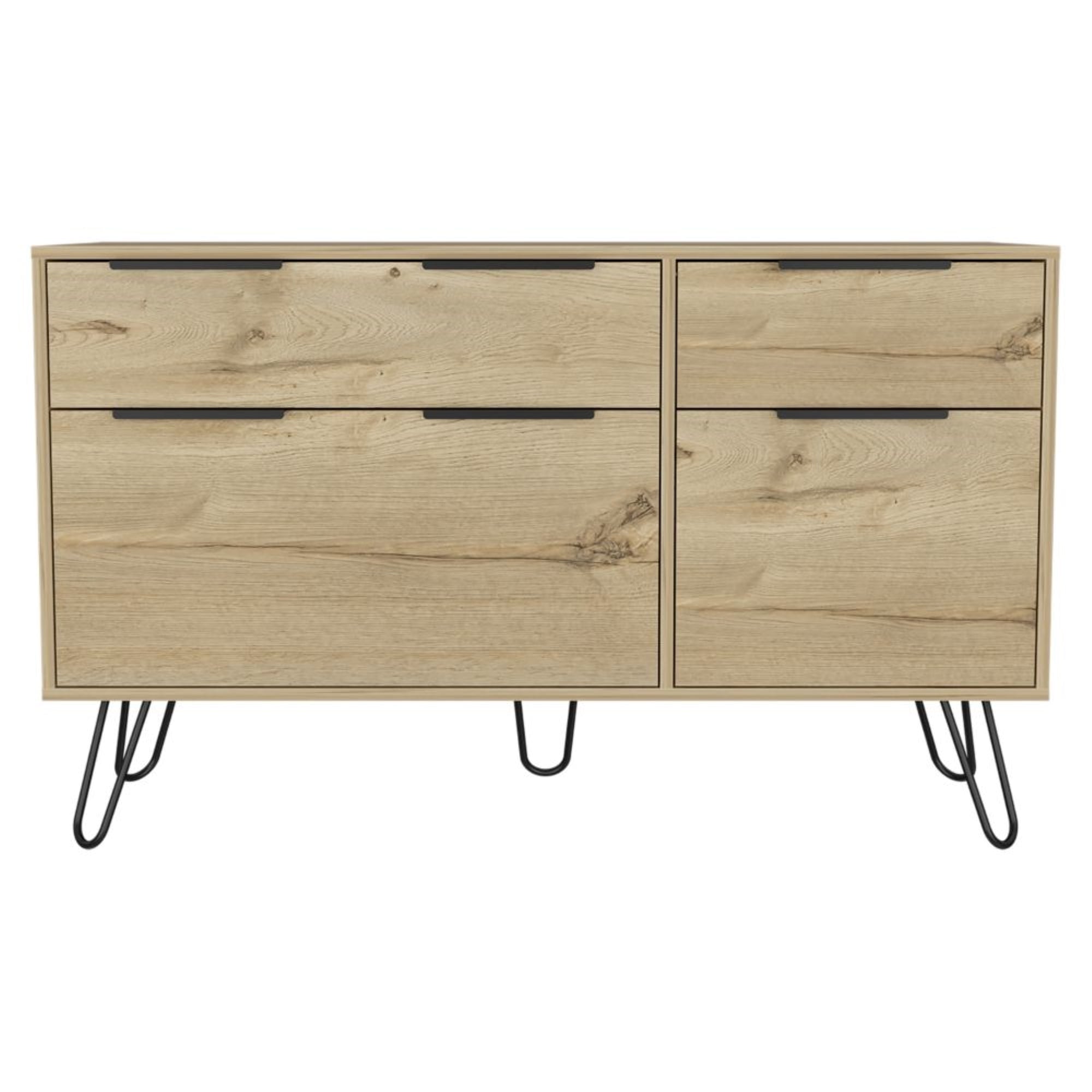 COMODA FMFURNITURE 4 CAJONES FM 006C CAFE CLARO - 2
