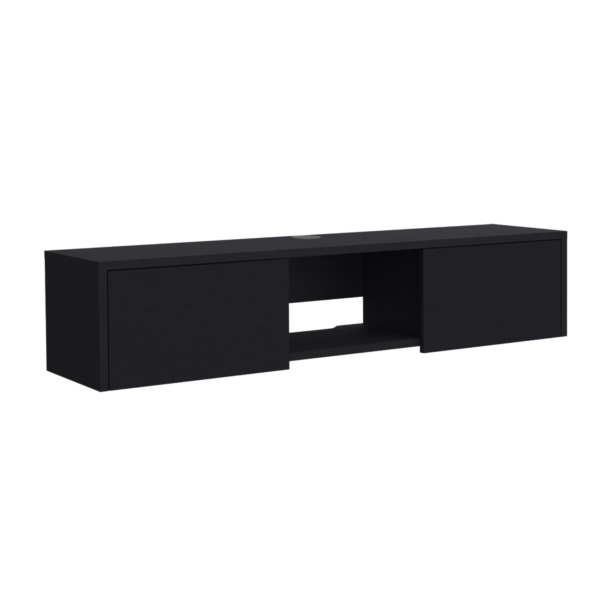 PANEL TV FMFURNITURE NEGRO 49' CON 2 PUERTAS FM 011N - 1