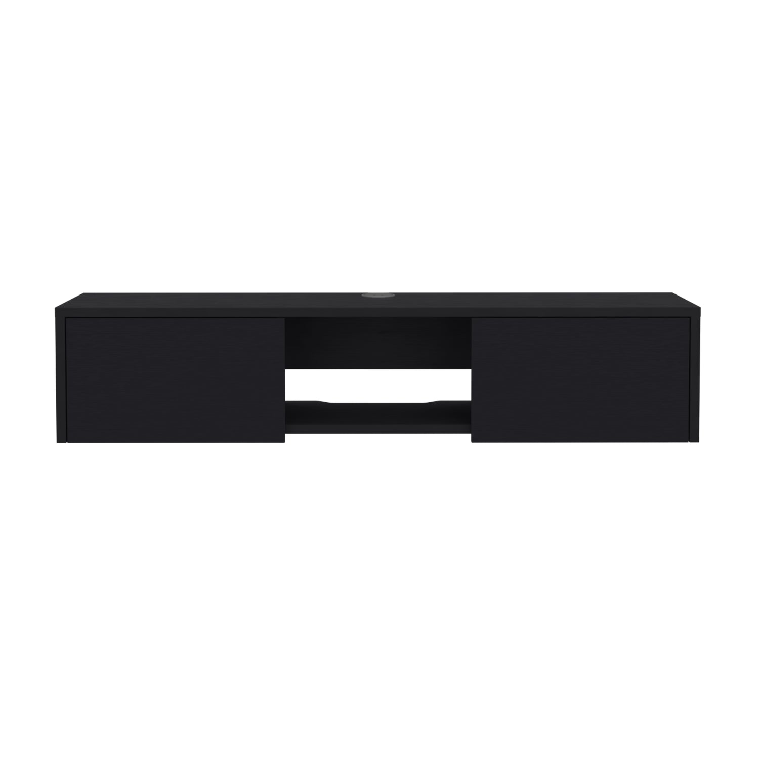 PANEL TV FMFURNITURE NEGRO 49' CON 2 PUERTAS FM 011N - 4