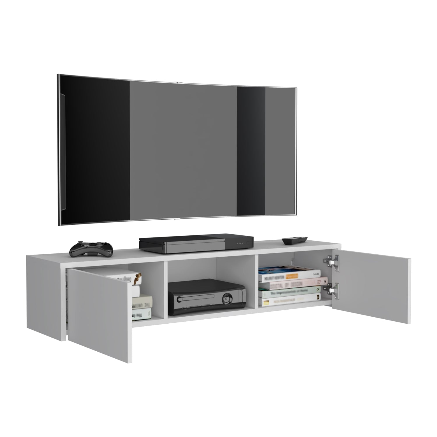 PANEL TV FMFURNITURE BLANCO 49' CON 2 PUERTAS FM 011B - 3