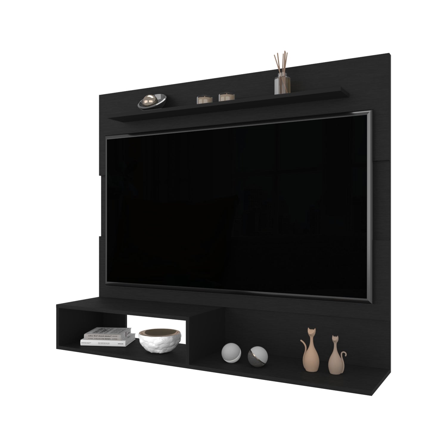 PANEL TV FMFURNITURE NEGRO 55' 120X140X31.5 CM FM 001N - 2