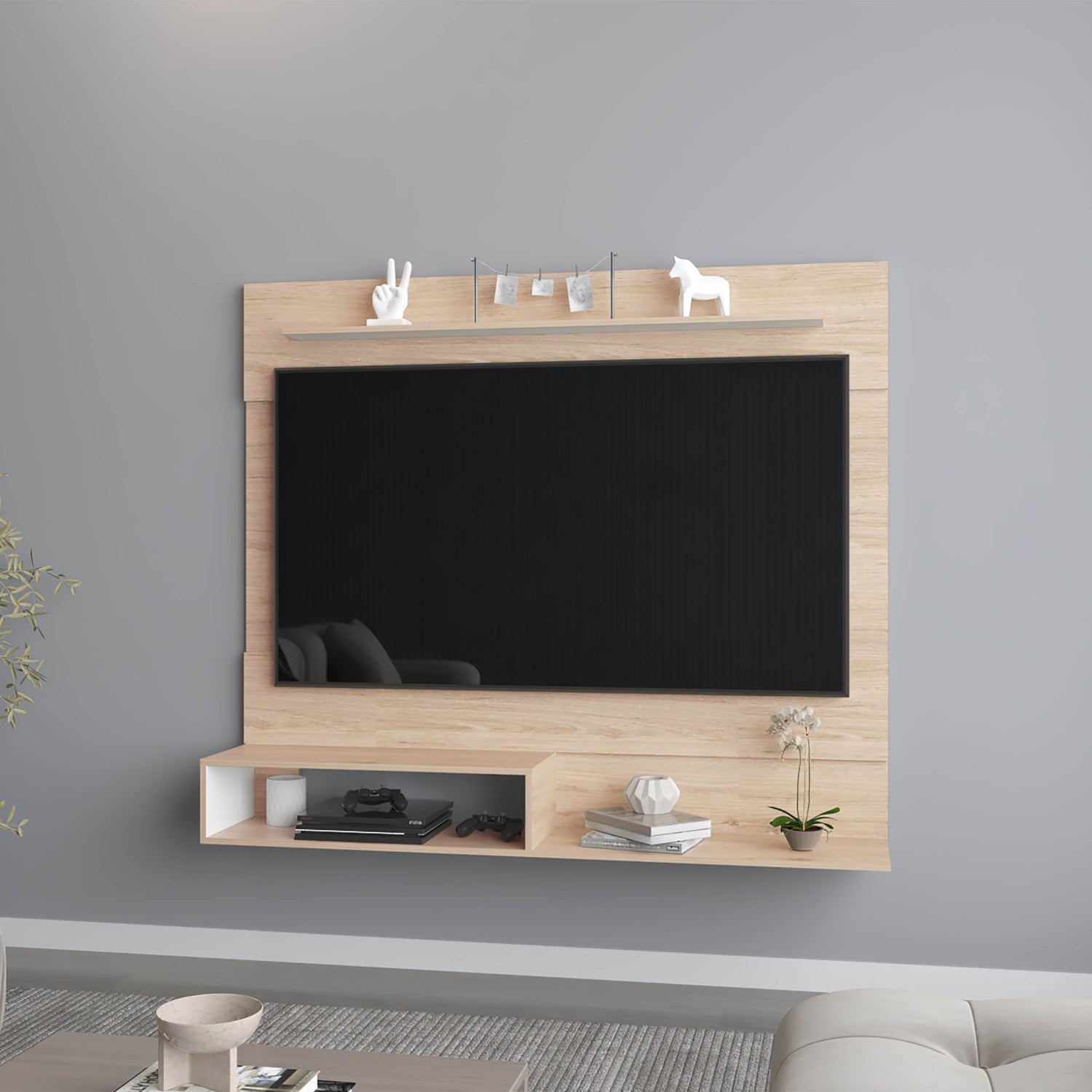 PANEL TV FMFURNITURE CAFE CLARO 55' 120X140X31.5 CM FM 001C - 4