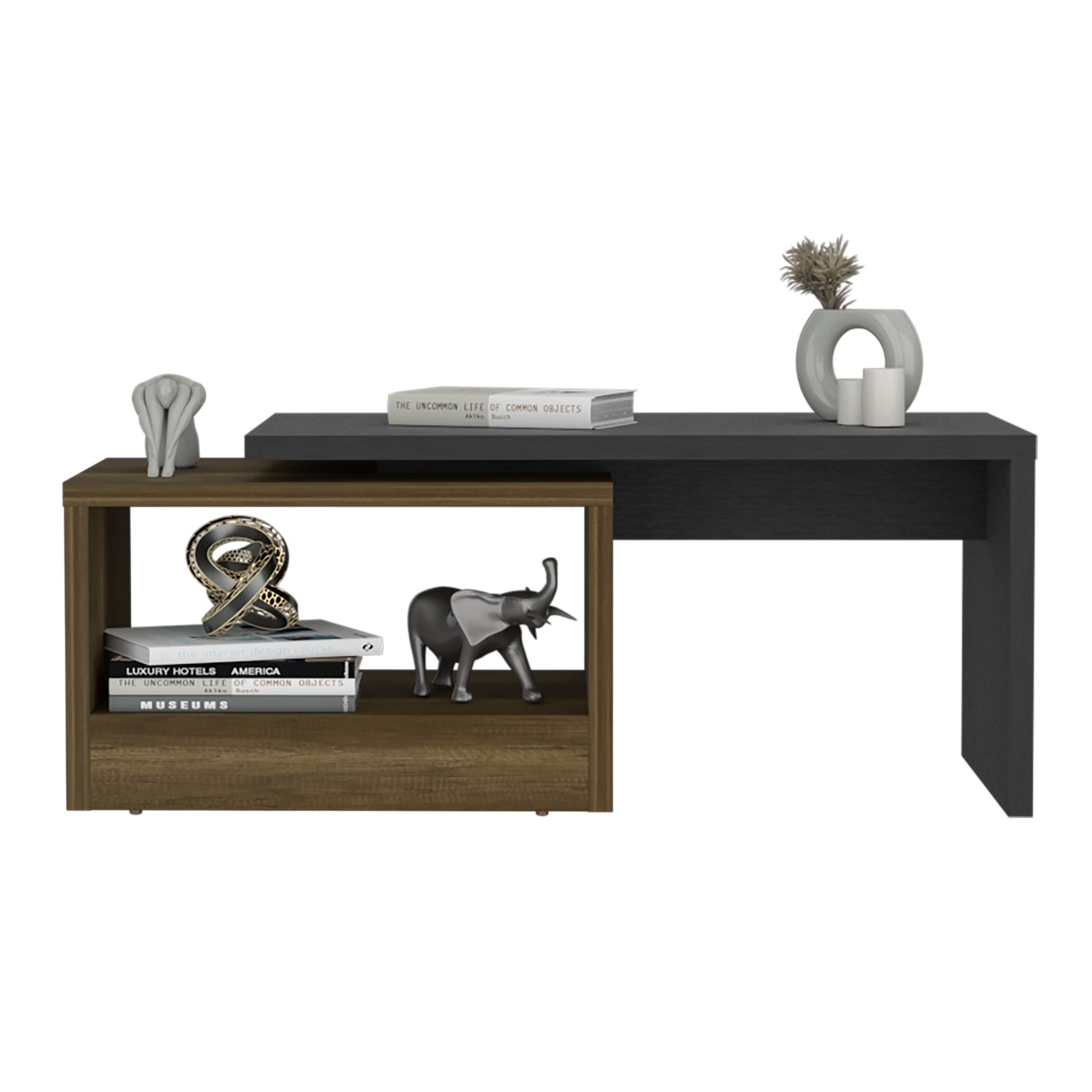 MESA CENTRO FMFURNITURE 45X100.2X45 CM FM 026N NEGRO - 3