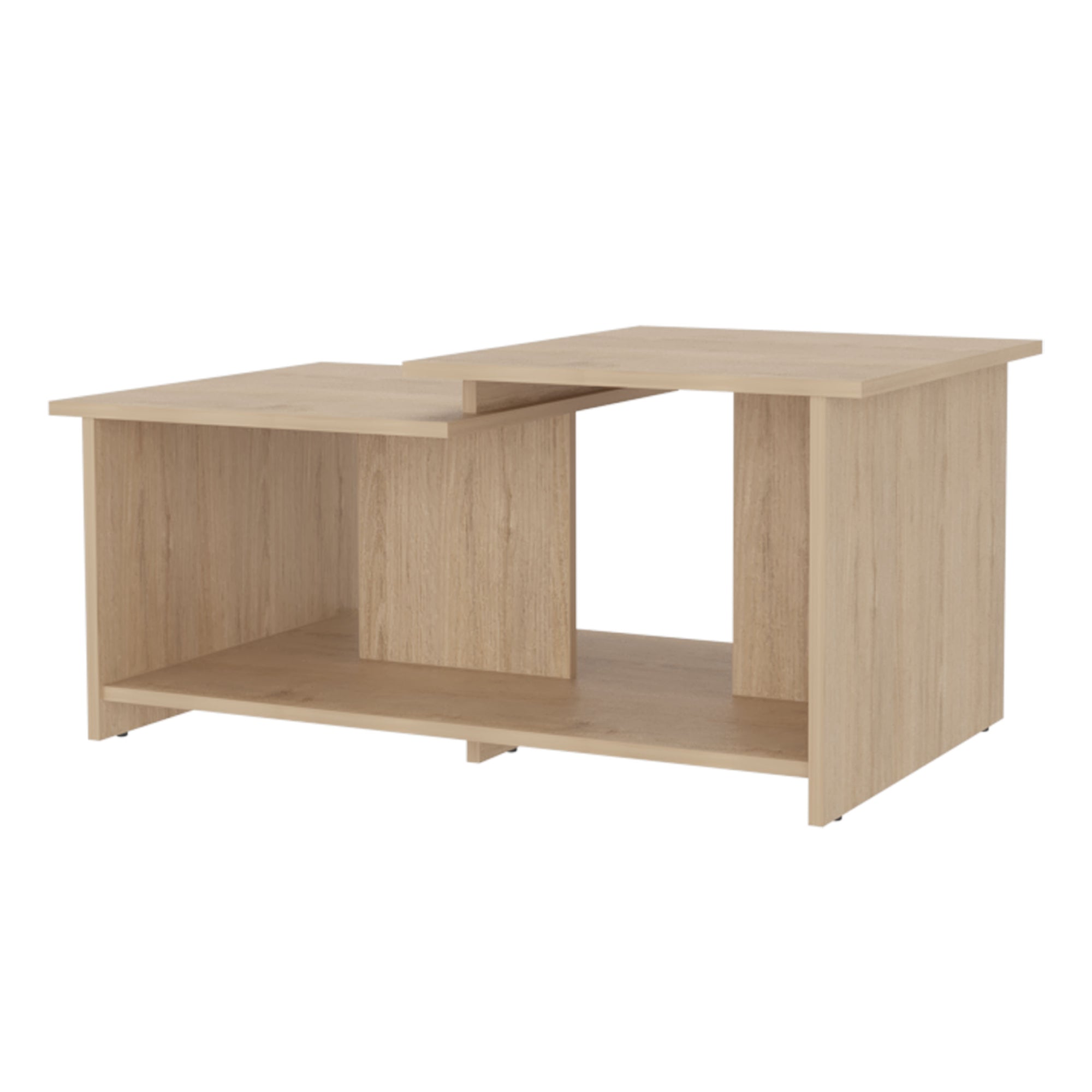 MESA CENTRO FMFURNITURE RECTANGULAR FM 016C CAFE CLARO - 1