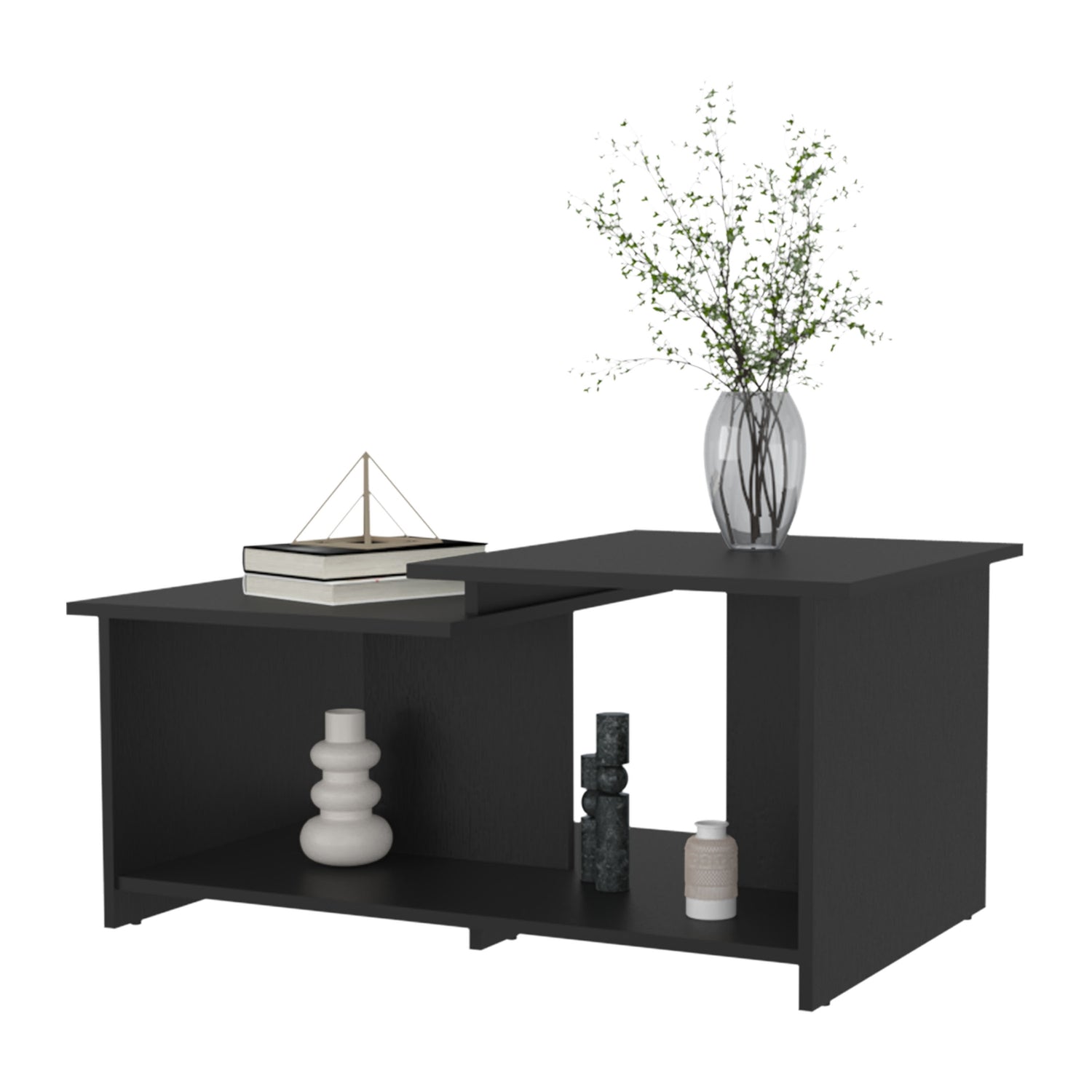 MESA CENTRO FMFURNITURE RECTANGULAR FM 016N NEGRO - 3