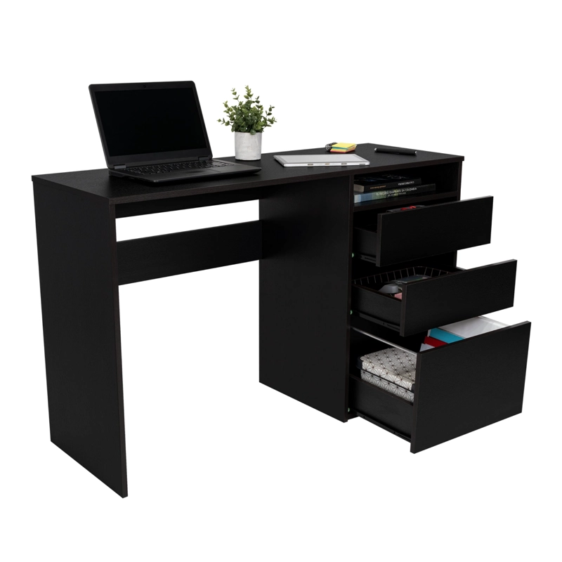 ESCRITORIO 3 CAJONES FM-049N - NEGRO - 4