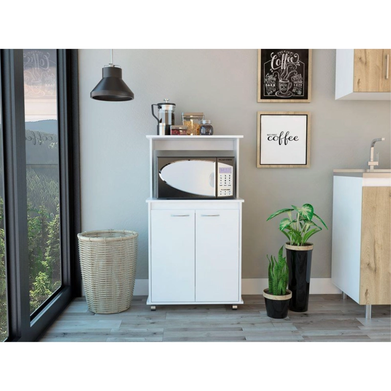 MUEBLE MICROONDAS 2 PUERTAS FM-010B BLANCO - 9