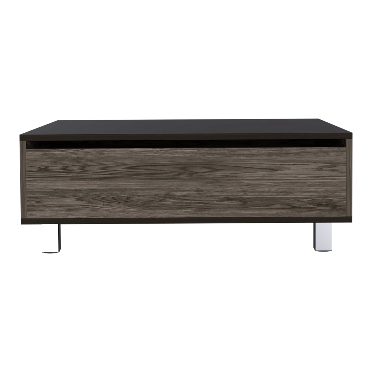 MESA DE CENTRO EXTENSIBLE FM-002O - CAFE OSCURO / NEGRO - 3